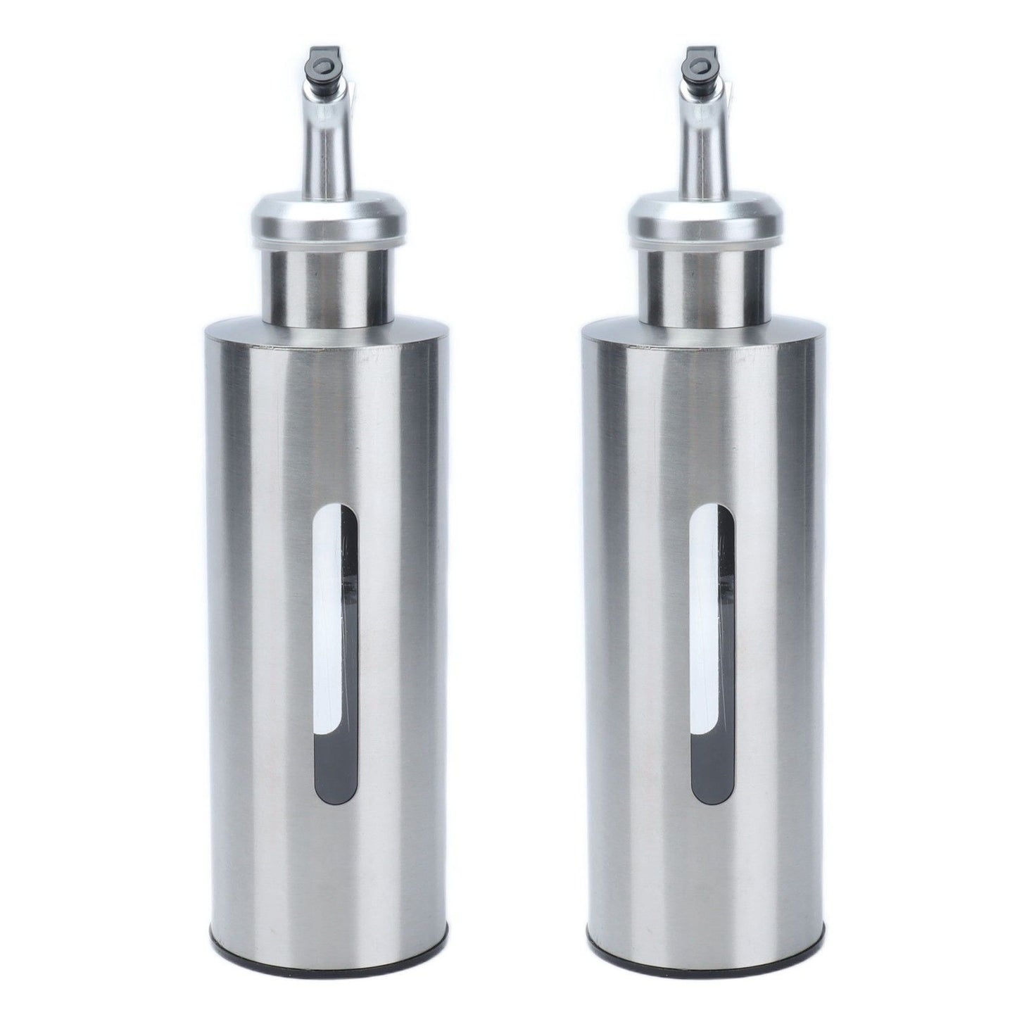 Oil Dispenser Bottle Stainless Steel Easy Refill and Cleaning Modern Olive Oil Dispenser for Vinegar Sauce290ML