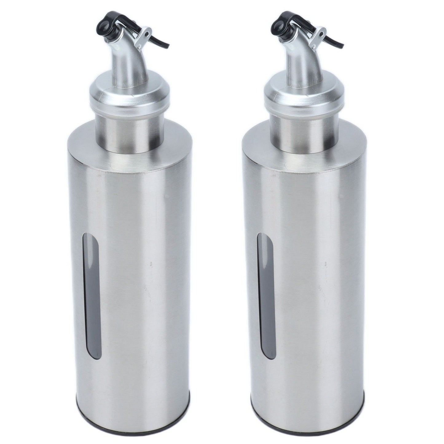 Oil Dispenser Bottle Stainless Steel Easy Refill and Cleaning Modern Olive Oil Dispenser for Vinegar Sauce290ML