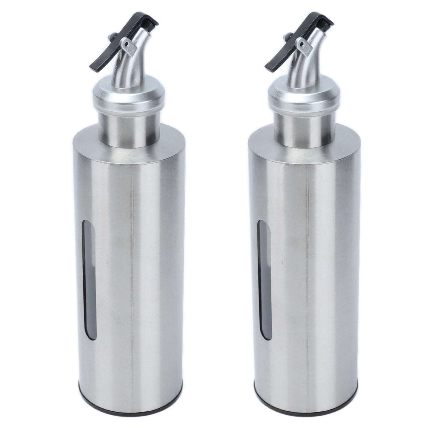 Oil Dispenser Bottle Stainless Steel Easy Refill and Cleaning Modern Olive Oil Dispenser for Vinegar Sauce290ML