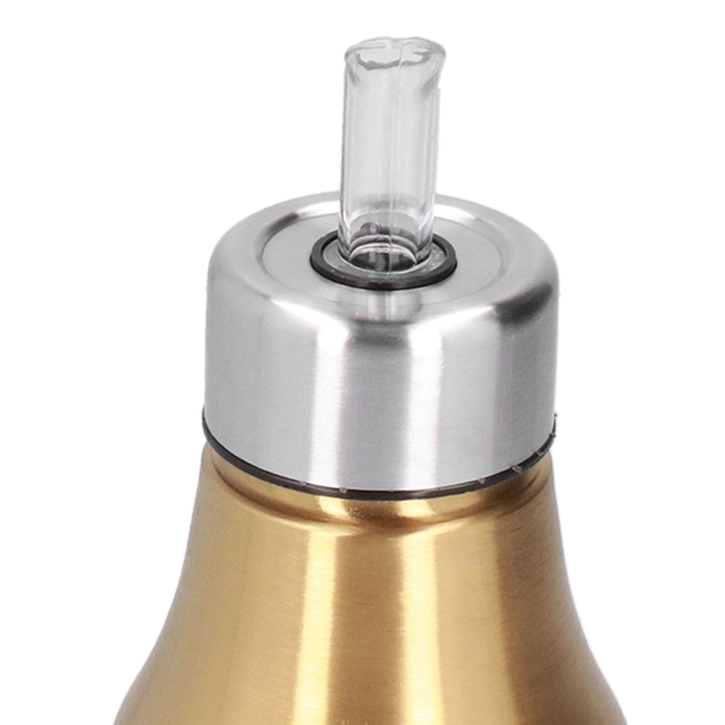 Stainless Steel Olive Oil Dispenser 500ML Leak Proof Dust Proof Kitchen Olive Oil DecanterGold