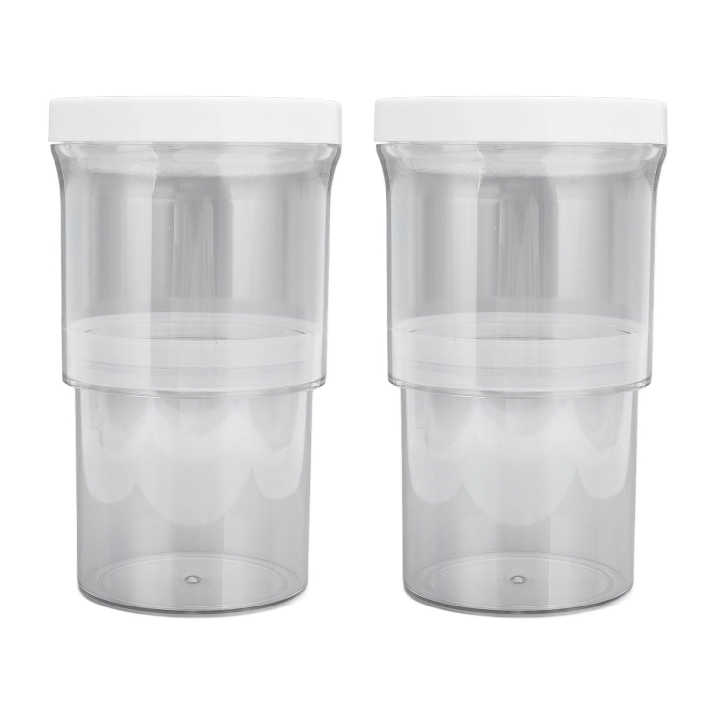 2Pcs Vacuum Container Push Type Retractable Adjustable Food Storage Box with Cover for Kitchen Home