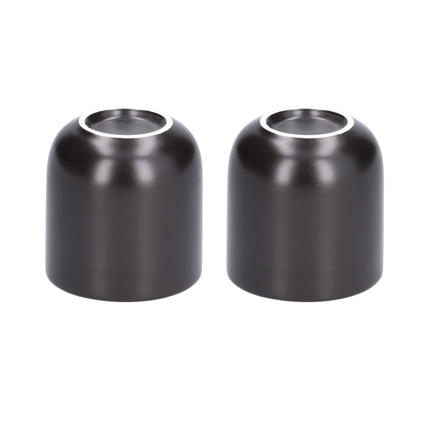 2Pcs Bevel Ceramic Coffee Cup 100ml Thickened Hand Made Coffee Mug for Home Office RestaurantMatte Black