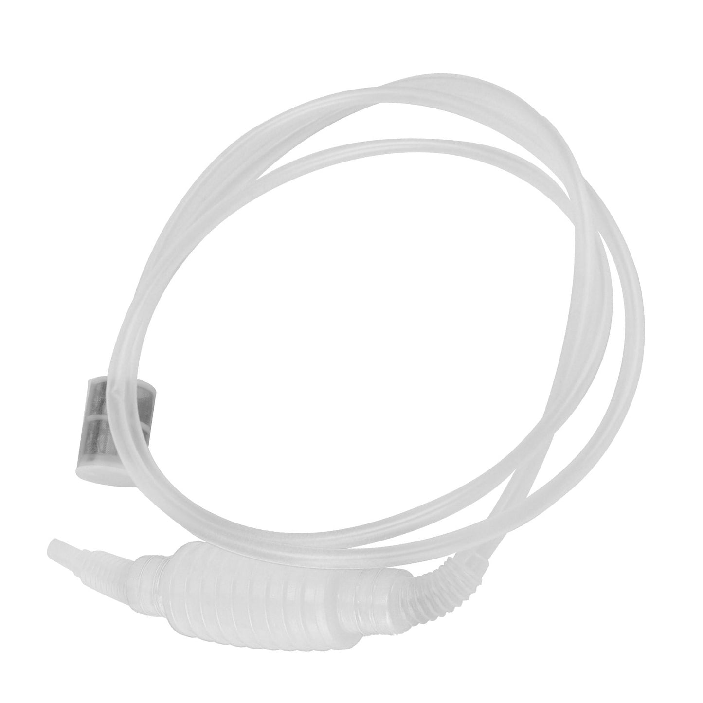 Homebrew Siphon Hose Manual Soft Plastic Syphon Tube Wine Beer Making Brewing Equipment ToolWhite