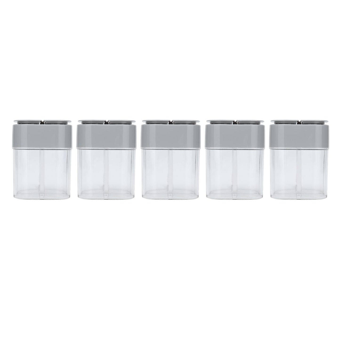 5pcs 4 in 1 Spice Container Seasoning Spice Shaker with Sealed Lid for Home Restaurant Kitchen