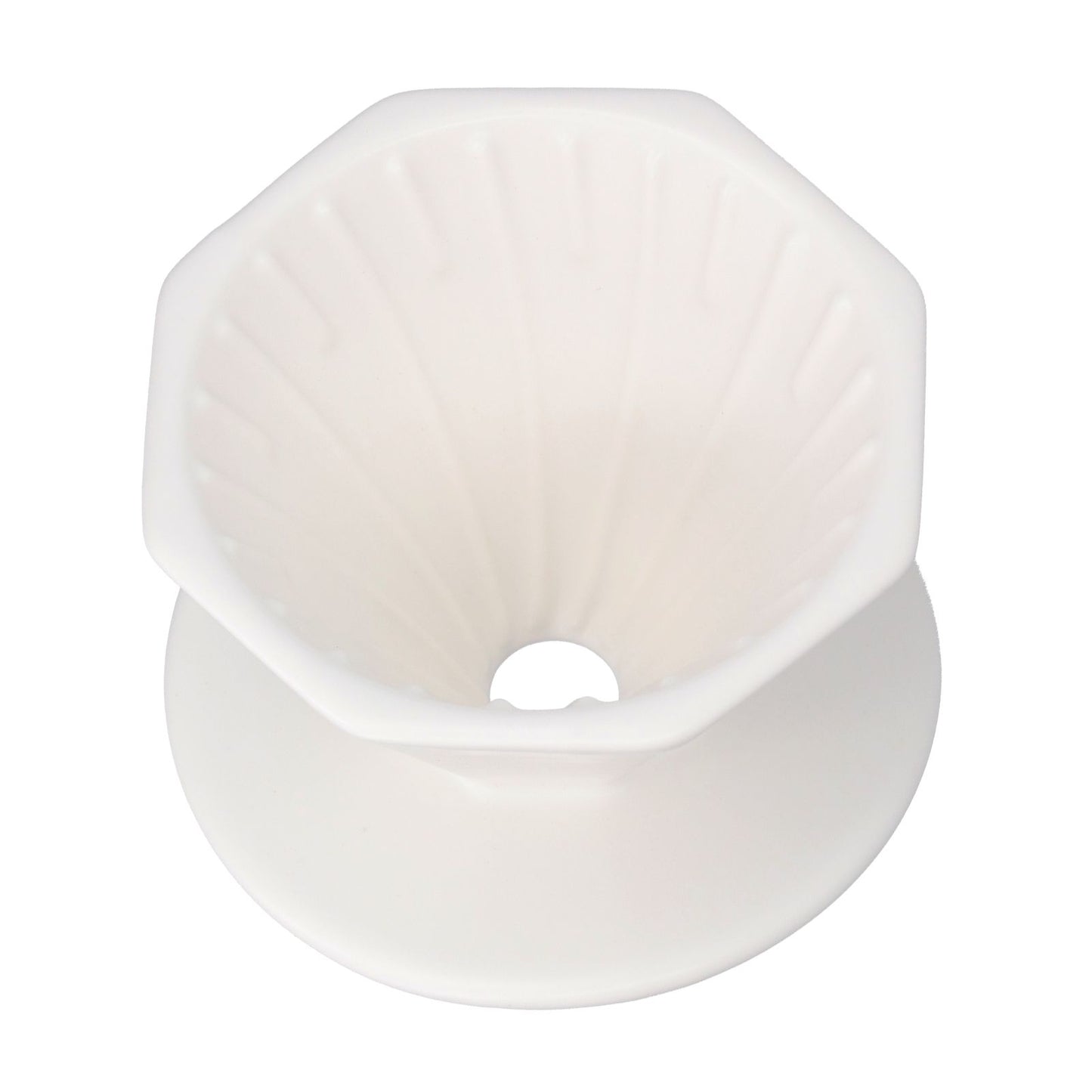 Coffee Dripper Ceramic Convenient Reliable Exquisite Portable Size Simple Design Pour Over Coffee DripperWhite