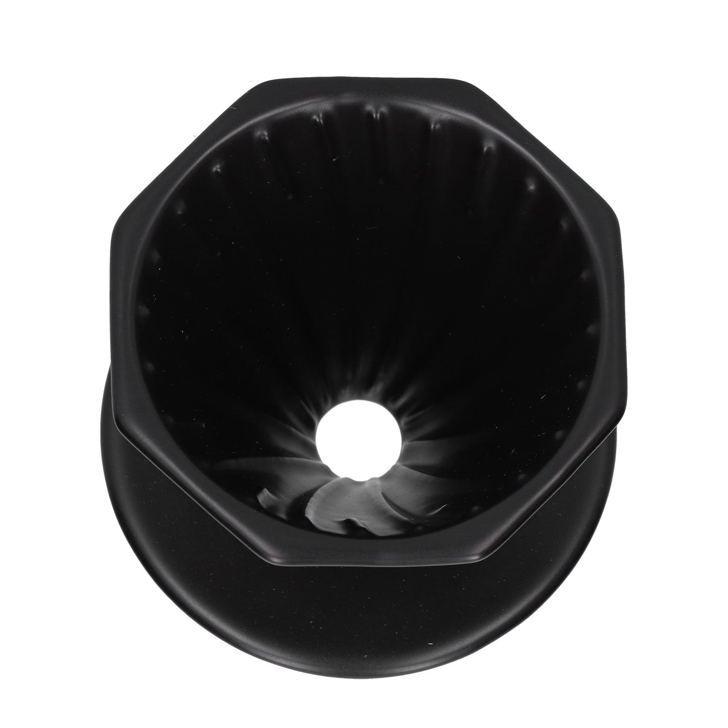 Coffee Dripper Ceramic Convenient Reliable Exquisite Portable Size Simple Design Pour Over Coffee DripperBlack