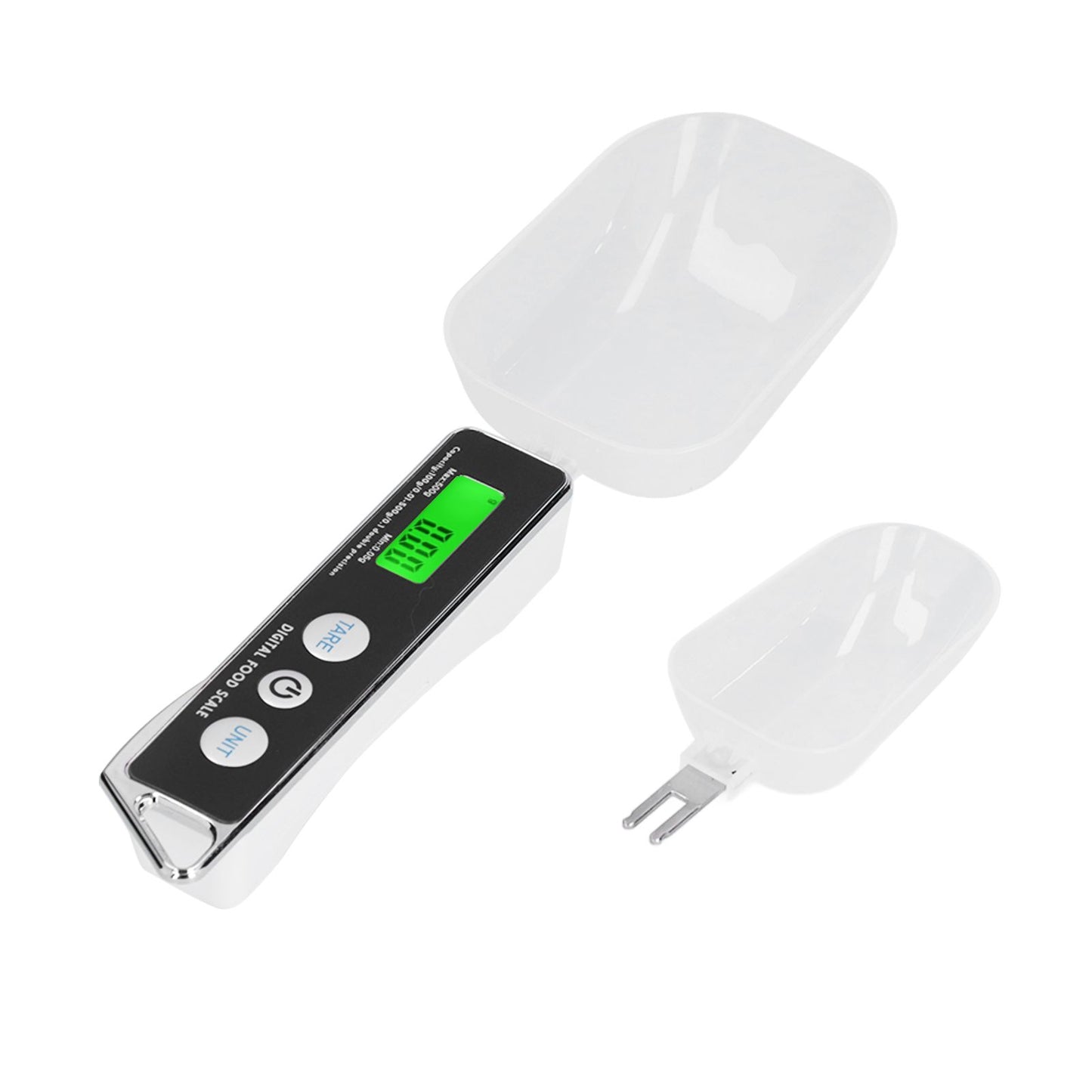 Digital Spoon Scale Household Portable Stainless Steel Kitchen Baking Scale for Flour Tea Spices 500g/0.1gBlack