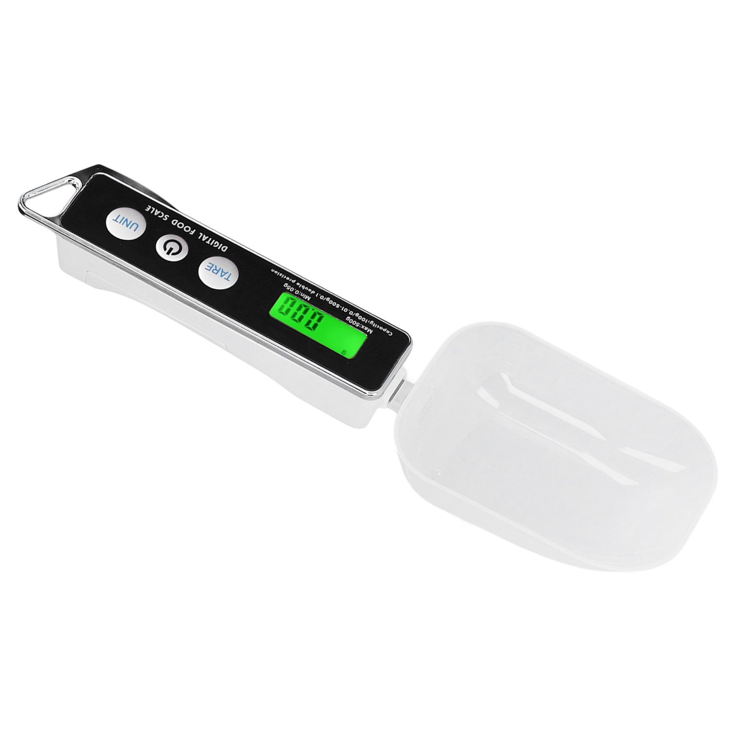 Digital Spoon Scale Household Portable Stainless Steel Kitchen Baking Scale for Flour Tea Spices 500g/0.1gBlack