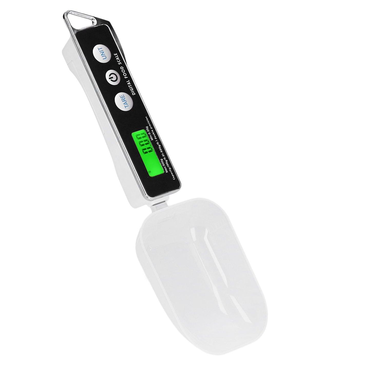 Digital Spoon Scale Household Portable Stainless Steel Kitchen Baking Scale for Flour Tea Spices 500g/0.1gBlack