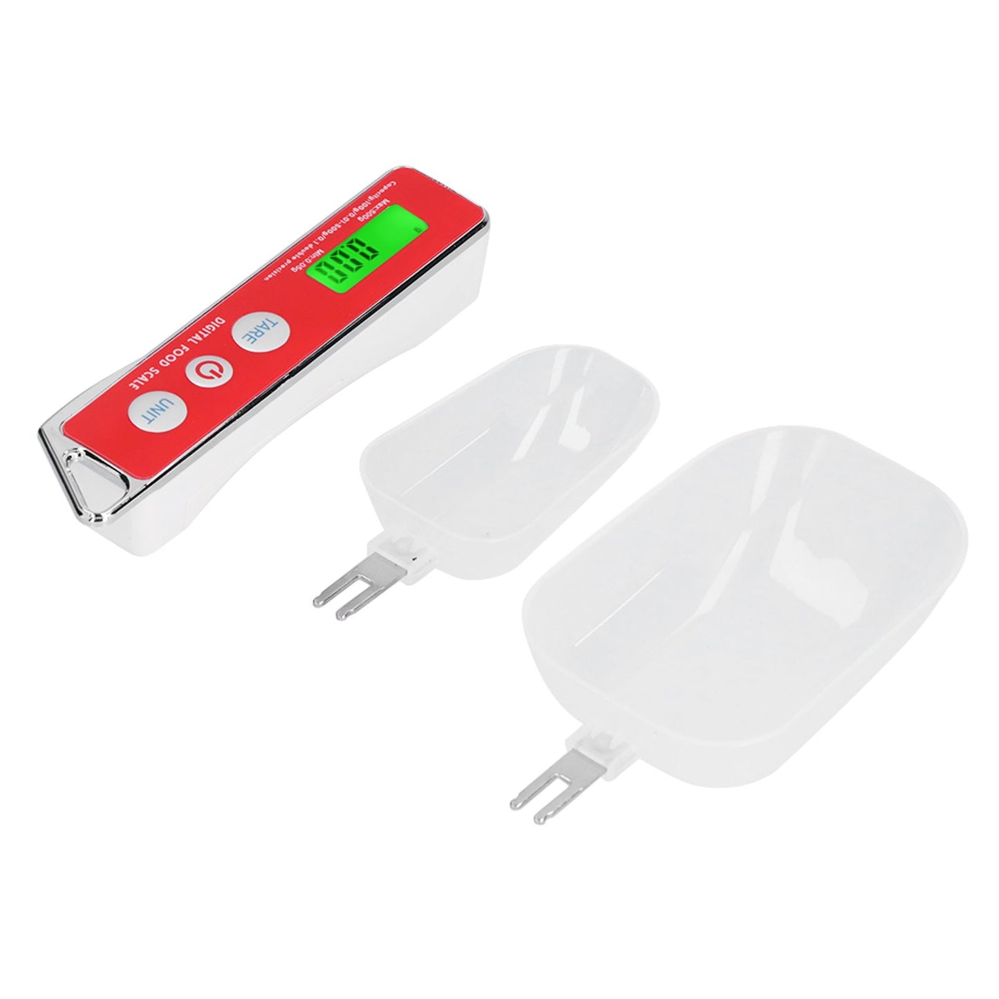 Digital Spoon Scale Household Portable Stainless Steel Kitchen Baking Scale for Flour Tea Spices 500g/0.1gRed