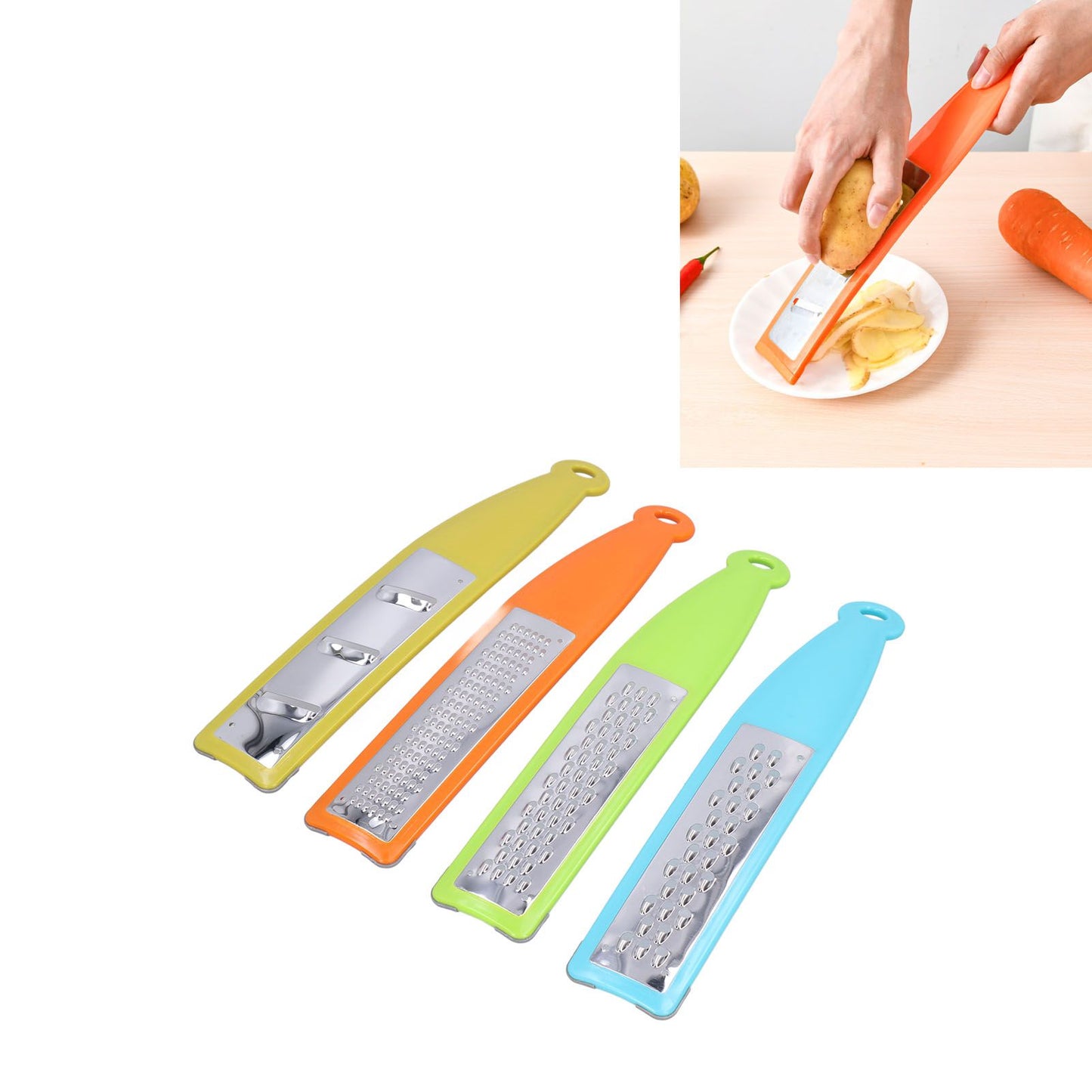 Vegetable Zester Stainless Steel Zester Cheese Grater Food Slice Grater Potato Shredder for Kitchen