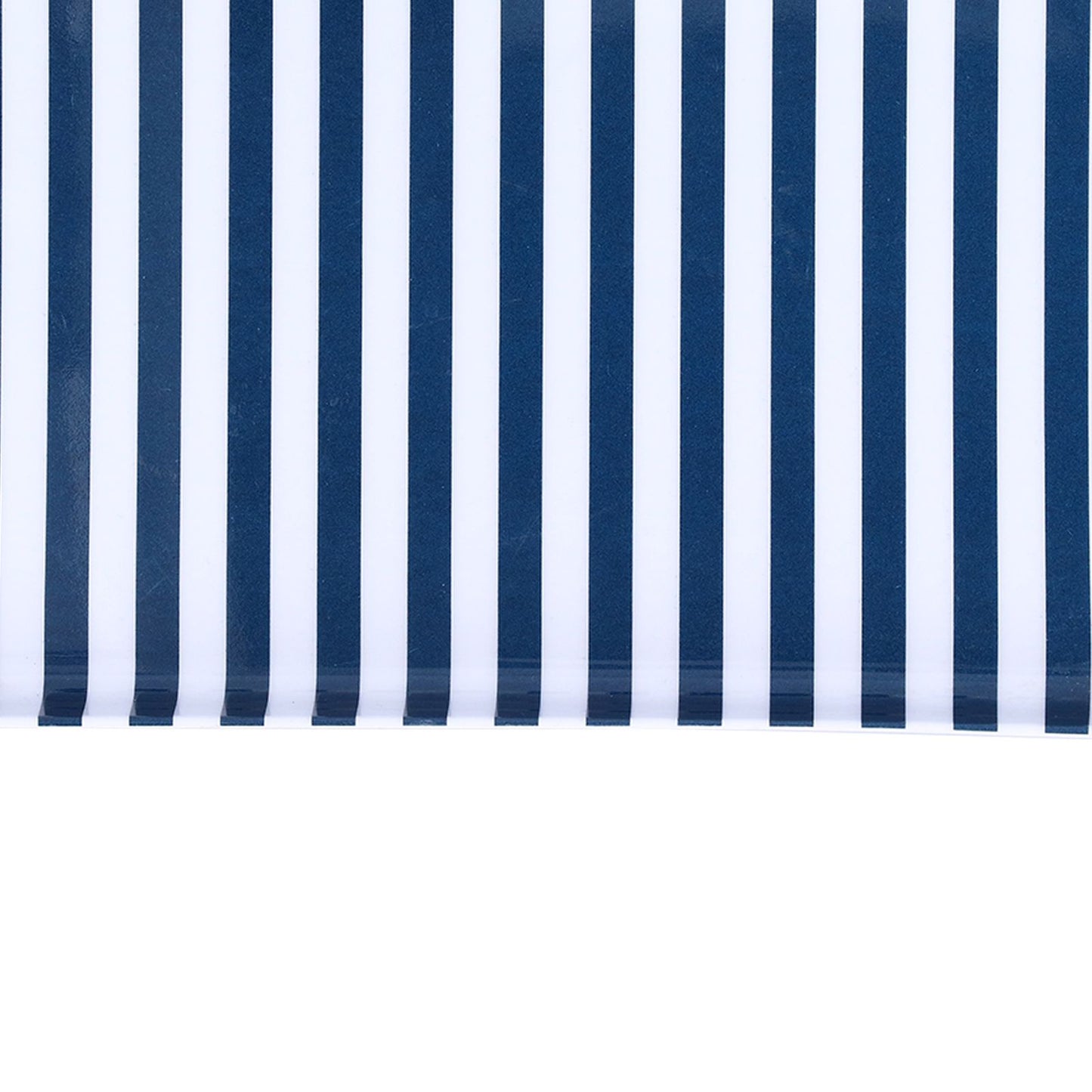 Fruit Tray Blue White Stripe Melamine Safe Environmentally Friendly Colourfast Dessert Platter for Restaurant