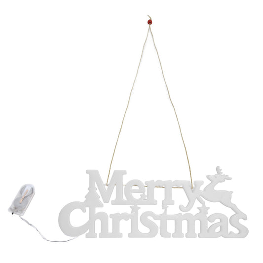 Letters Lights Christmas Fairy Lights LED Hanging Lamp with Battery Powered for Christmas Decorations