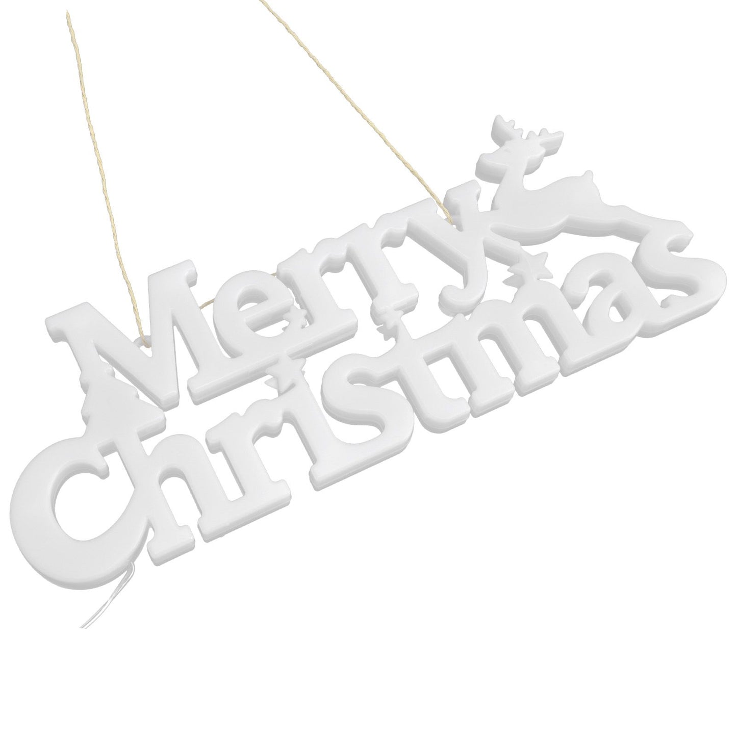 Letters Lights Christmas Fairy Lights LED Hanging Lamp with Battery Powered for Christmas Decorations