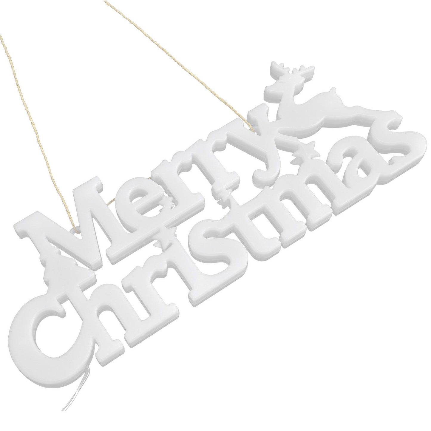 Letters Lights Christmas Fairy Lights LED Hanging Lamp with Battery Powered for Christmas Decorations
