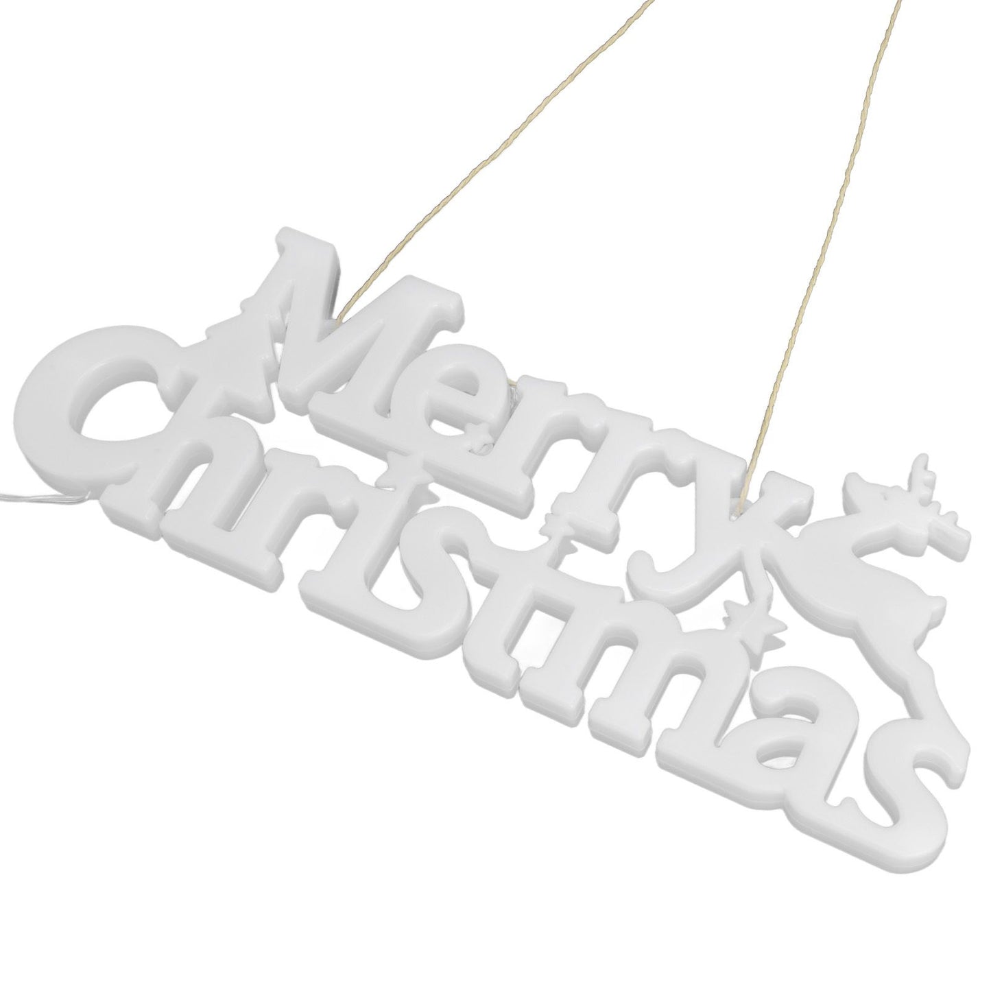 Letters Lights Christmas Fairy Lights LED Hanging Lamp with Battery Powered for Christmas Decorations