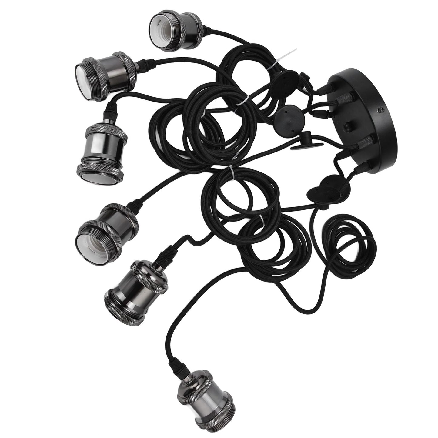 6 Arms Ajustable DIY Ceiling Spider Lamp Holder Retro Beautifully Classic Spider Pendent Lamps Holder