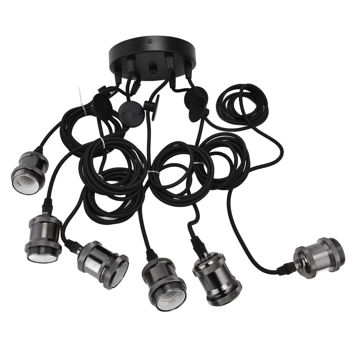6 Arms Ajustable DIY Ceiling Spider Lamp Holder Retro Beautifully Classic Spider Pendent Lamps Holder