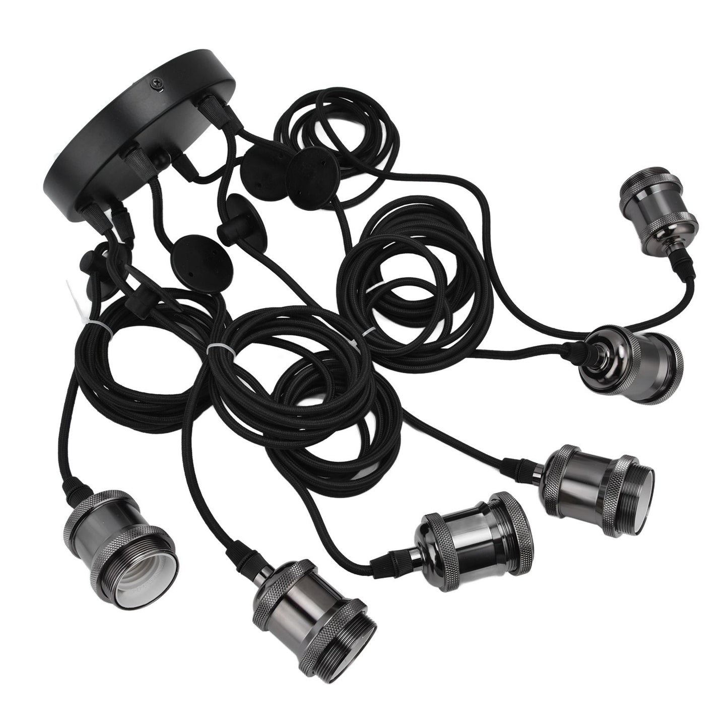 6 Arms Ajustable DIY Ceiling Spider Lamp Holder Retro Beautifully Classic Spider Pendent Lamps Holder