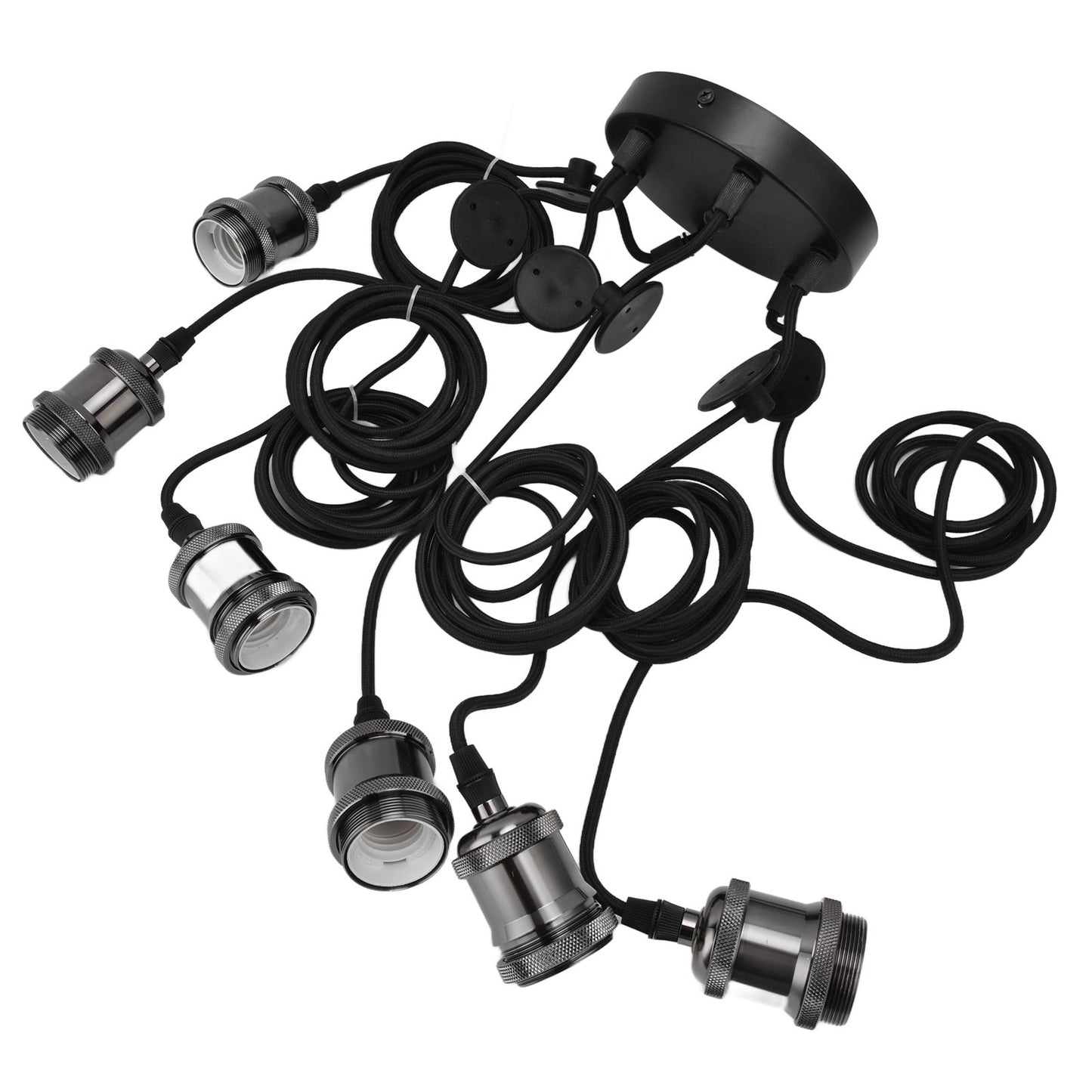 6 Arms Ajustable DIY Ceiling Spider Lamp Holder Retro Beautifully Classic Spider Pendent Lamps Holder