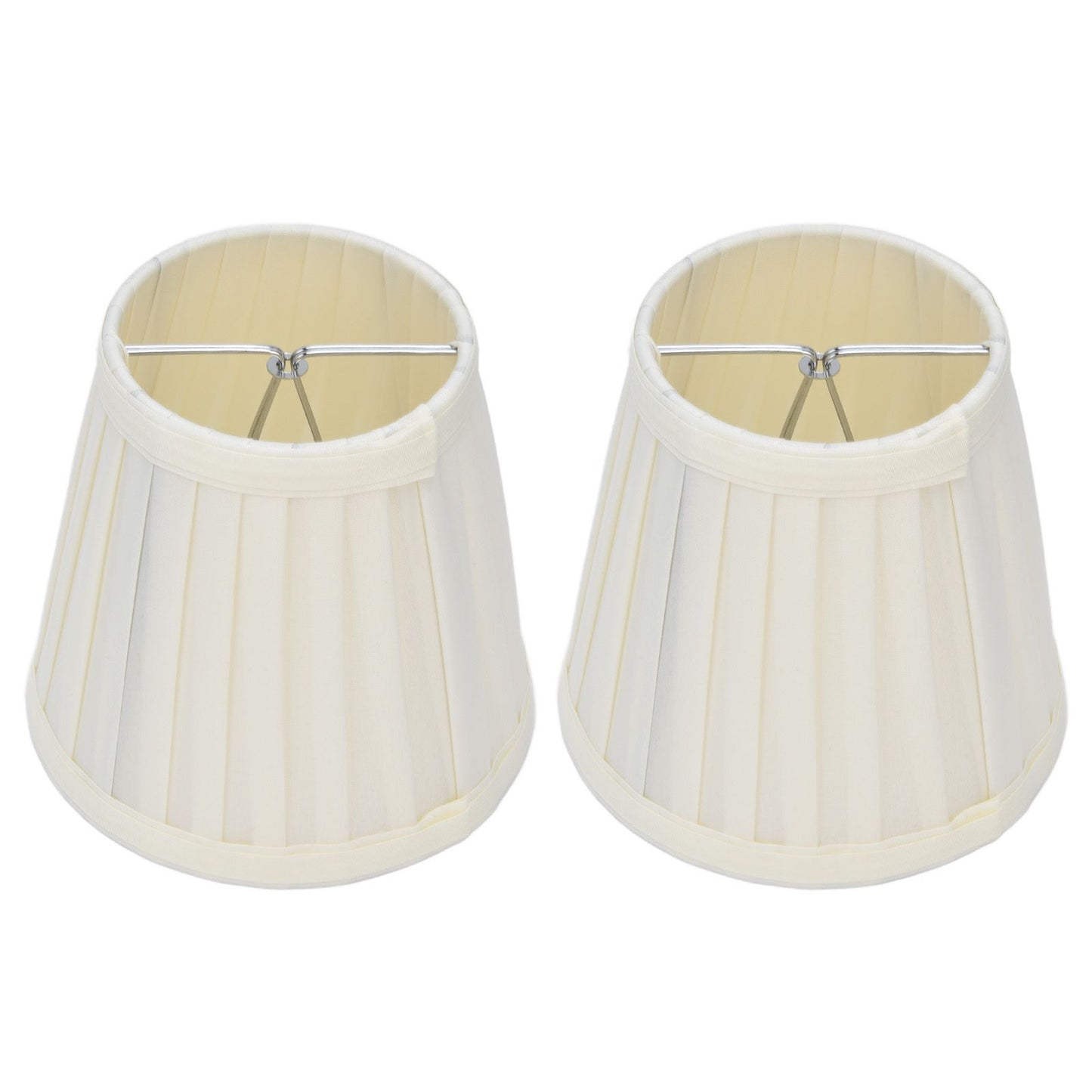 2 Pcs Double Small Lamp Shade Clip On Bulb Comfortable Material Barrel Fabric Lampshade for Table Chandelier Wall LampPX30