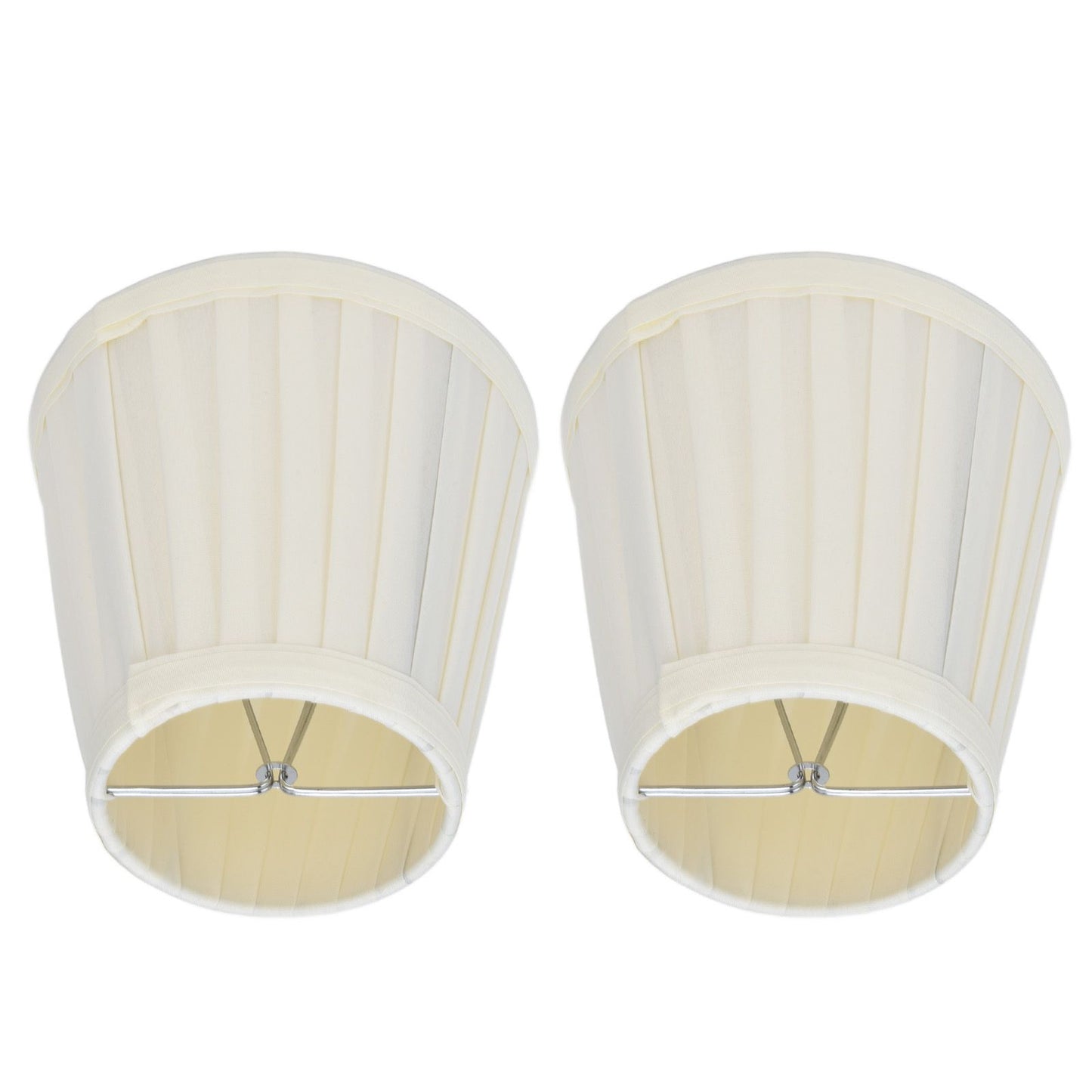 2 Pcs Double Small Lamp Shade Clip On Bulb Comfortable Material Barrel Fabric Lampshade for Table Chandelier Wall LampPX30
