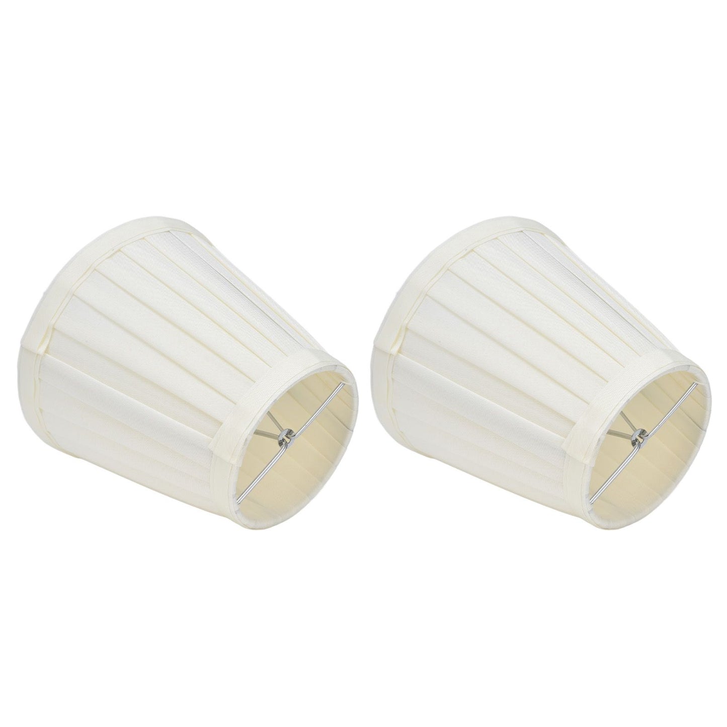 2 Pcs Double Small Lamp Shade Clip On Bulb Comfortable Material Barrel Fabric Lampshade for Table Chandelier Wall LampPX30