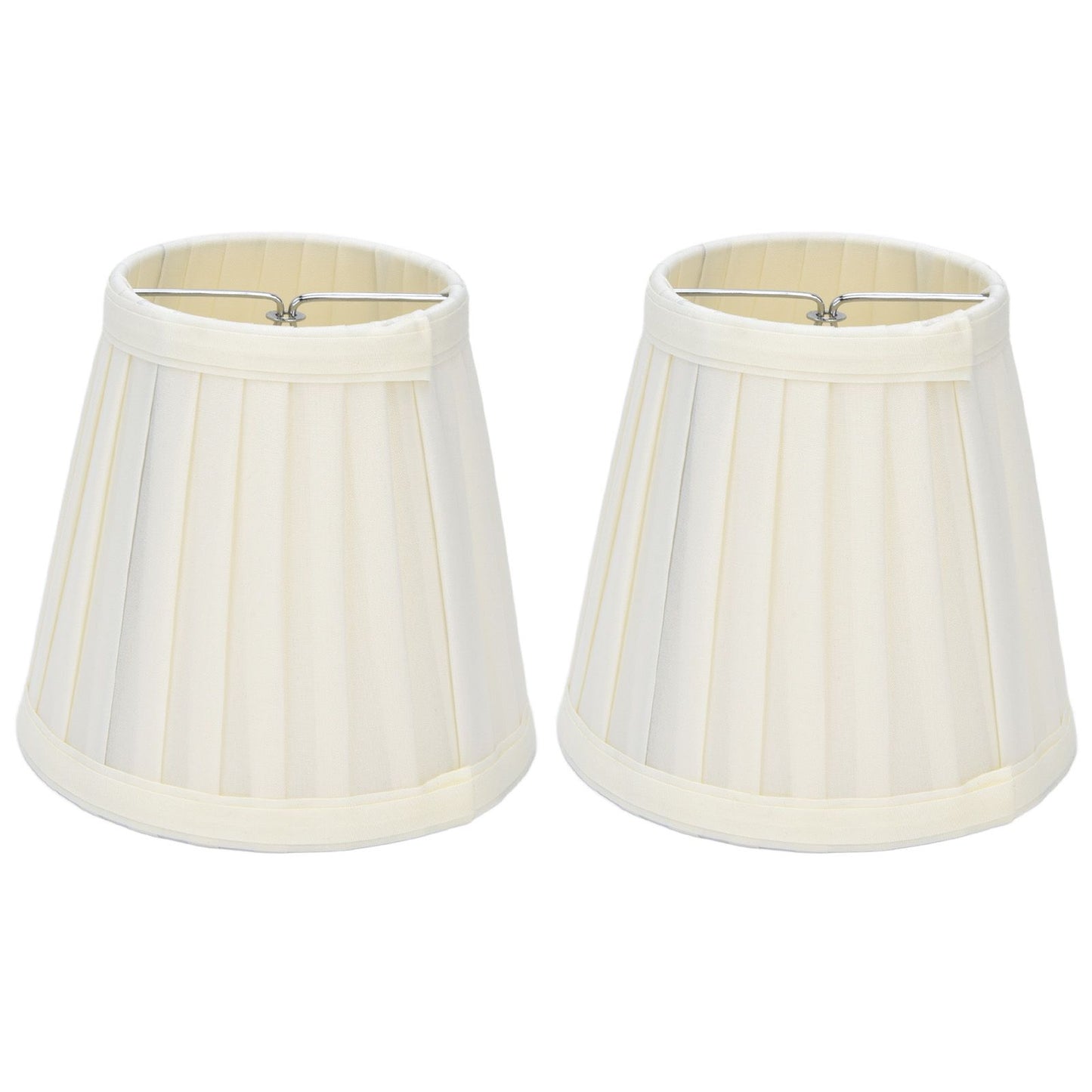 2 Pcs Double Small Lamp Shade Clip On Bulb Comfortable Material Barrel Fabric Lampshade for Table Chandelier Wall LampPX30