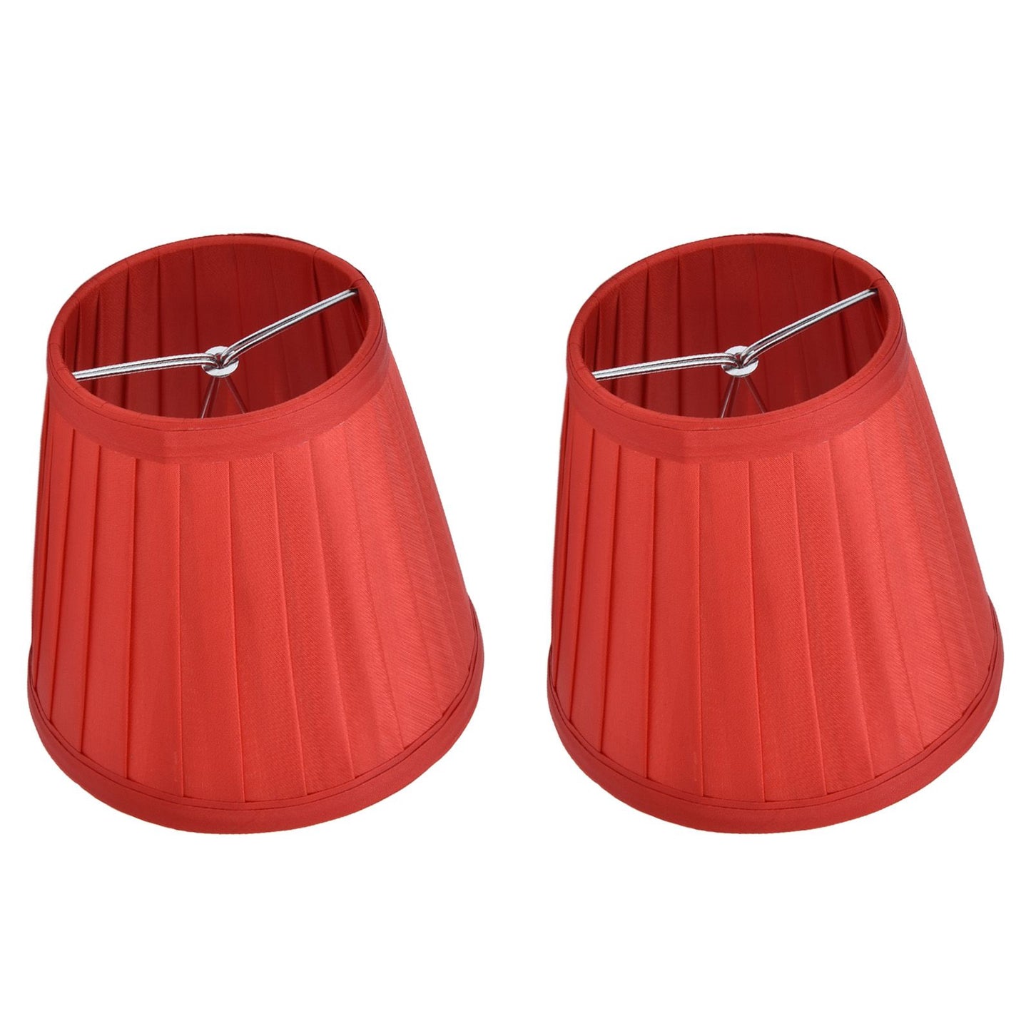 2 Pcs Double Small Lamp Shade Clip On Bulb Comfortable Material Barrel Fabric Lampshade for Table Chandelier Wall LampPX31