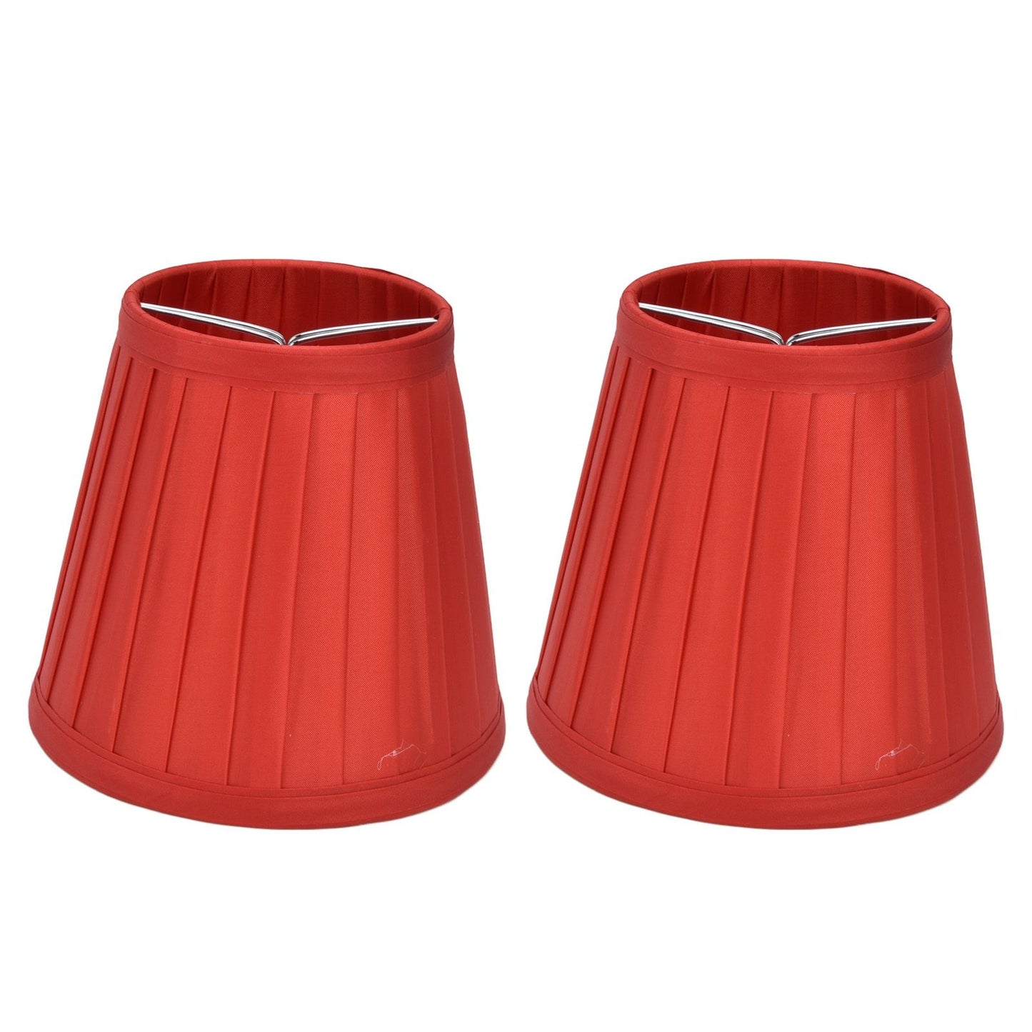 2 Pcs Double Small Lamp Shade Clip On Bulb Comfortable Material Barrel Fabric Lampshade for Table Chandelier Wall LampPX31
