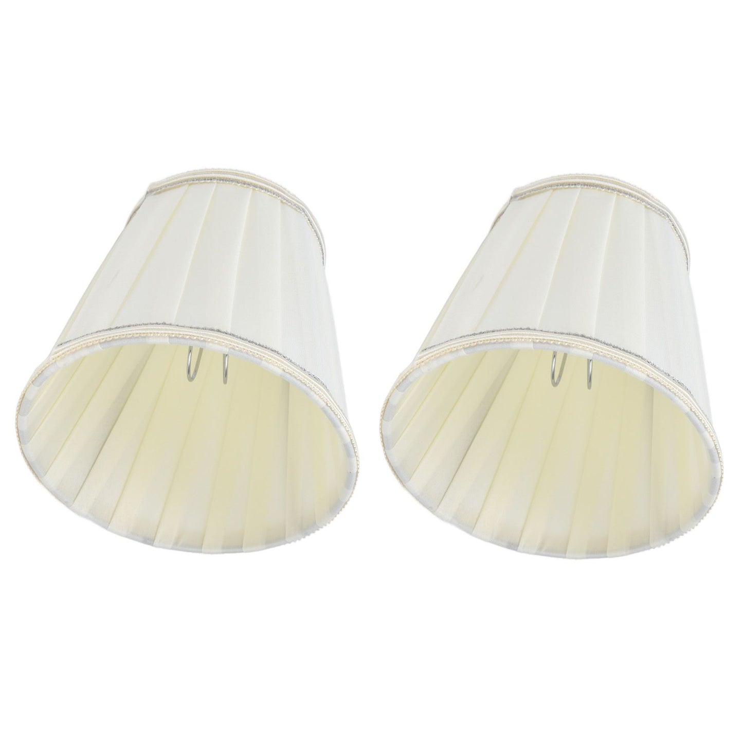 2 Pcs Double Small Lamp Shade Clip On Bulb Comfortable Material Barrel Fabric Lampshade for Table Chandelier Wall LampPX33