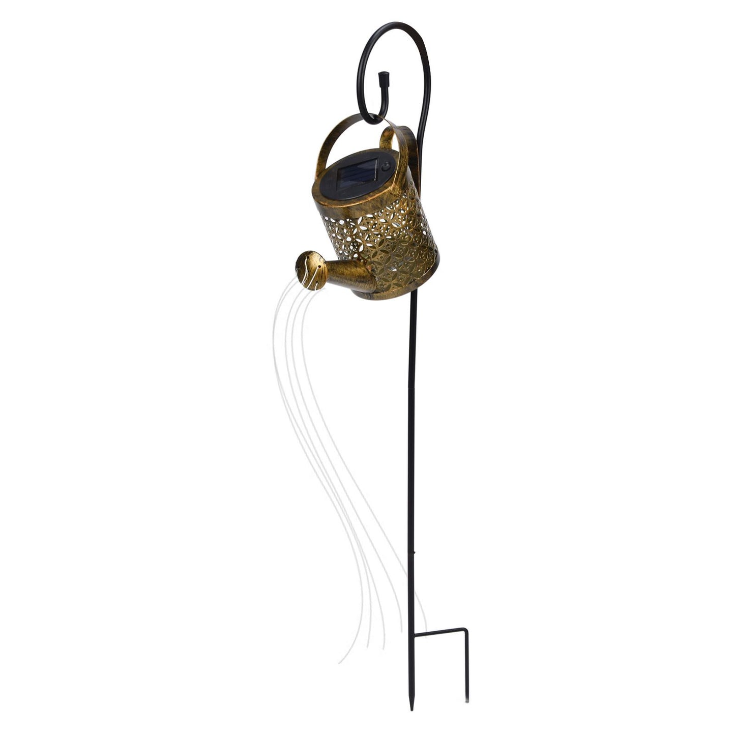 Solar Watering Can Lights Automatic Unique Rust Proof Convenient Retro Kettle Shape LanternS G Shape