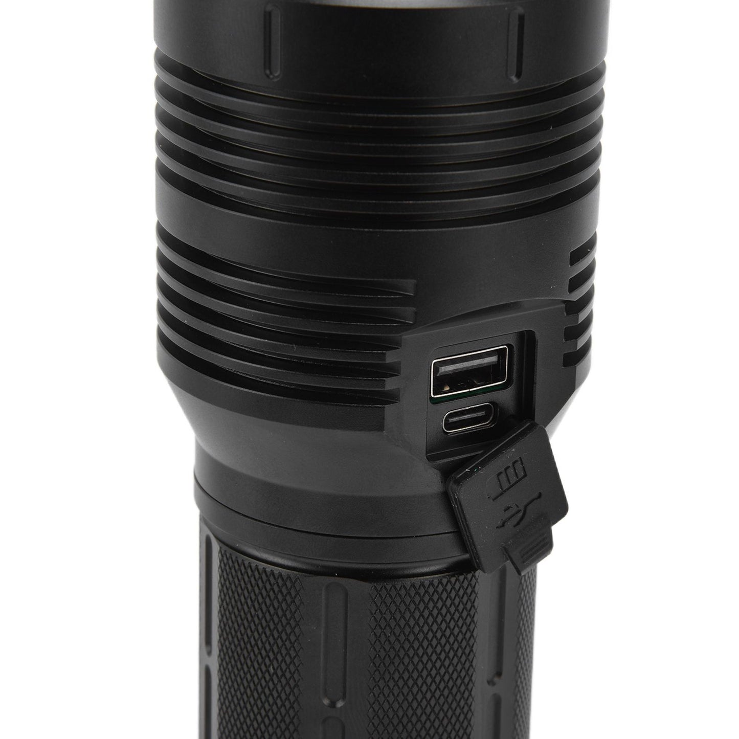 Strong Light Flashlight Digital Display Rainproof Rechargeable Flashlight for Camping Emergency Lighting Work