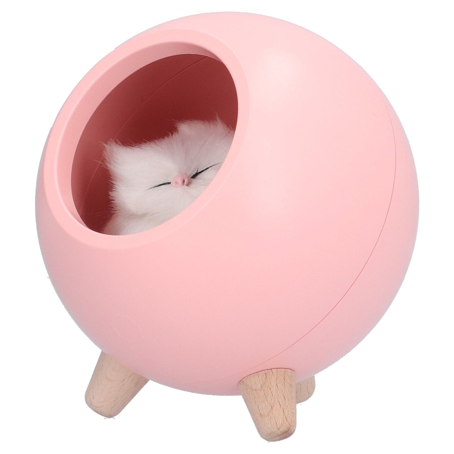 Cute Cat Touch Led Night Light with USB Cable Rechargeable Touch Dimming Cat House LED Night Light for Bedroom