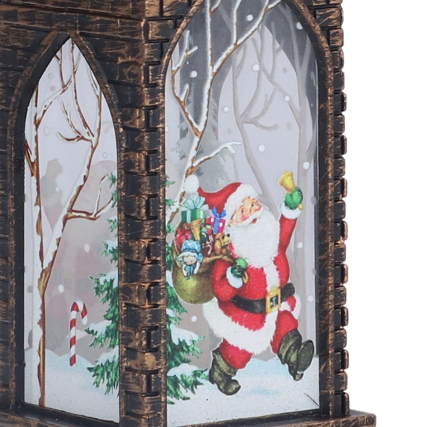 Christmas Lights Lantern Candlestick Christmas Desktop Decoration LED Small Night LightsElder