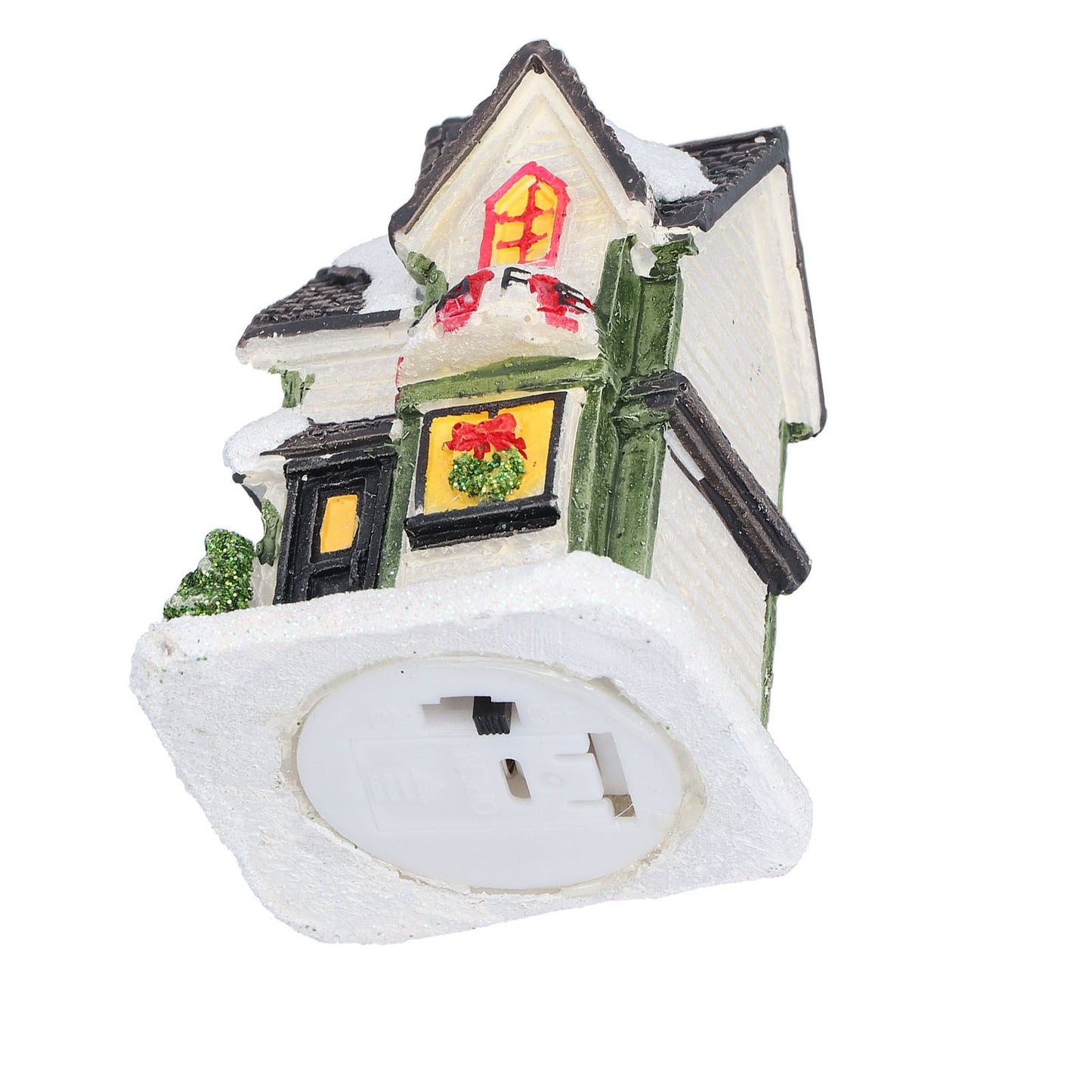 Christmas Village House LED Christmas Resin Light House with LED Light Battery Operated