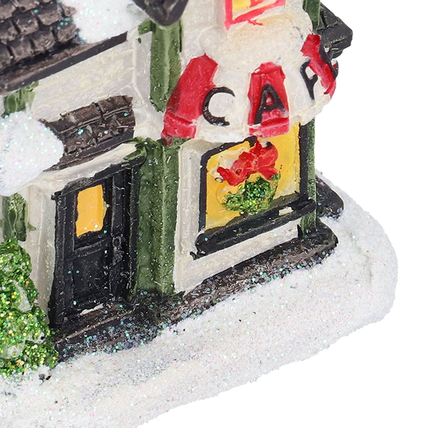 Christmas Village House LED Christmas Resin Light House with LED Light Battery Operated