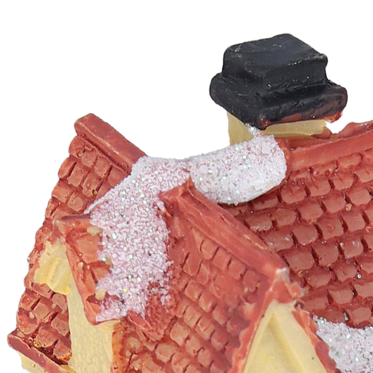 Christmas Resin House Christmas Scene Village Houses With LED Warm Light Battery Operate