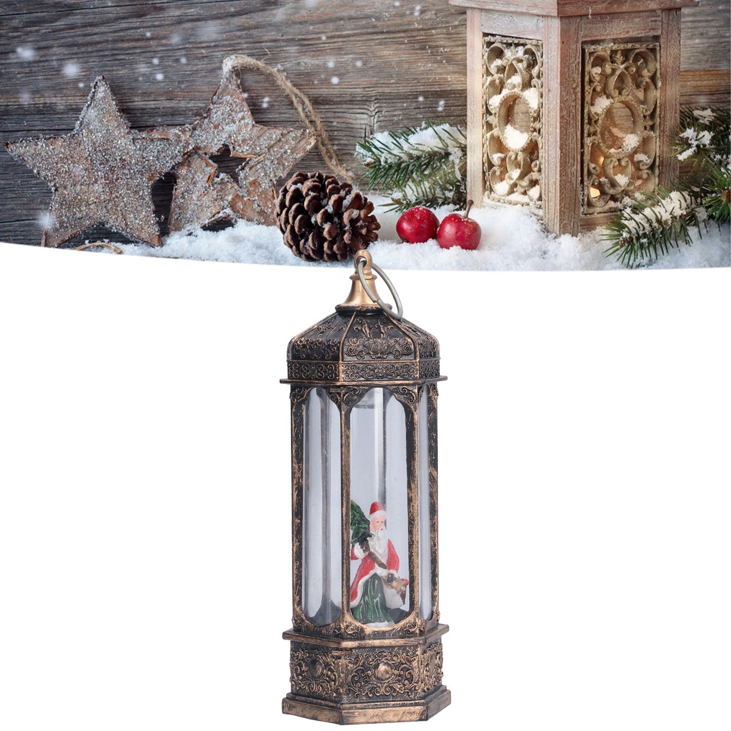 Christmas Led Wind Lanterns Decorative Glowing Led Electronic Wind Lanterns for Home Holiday
