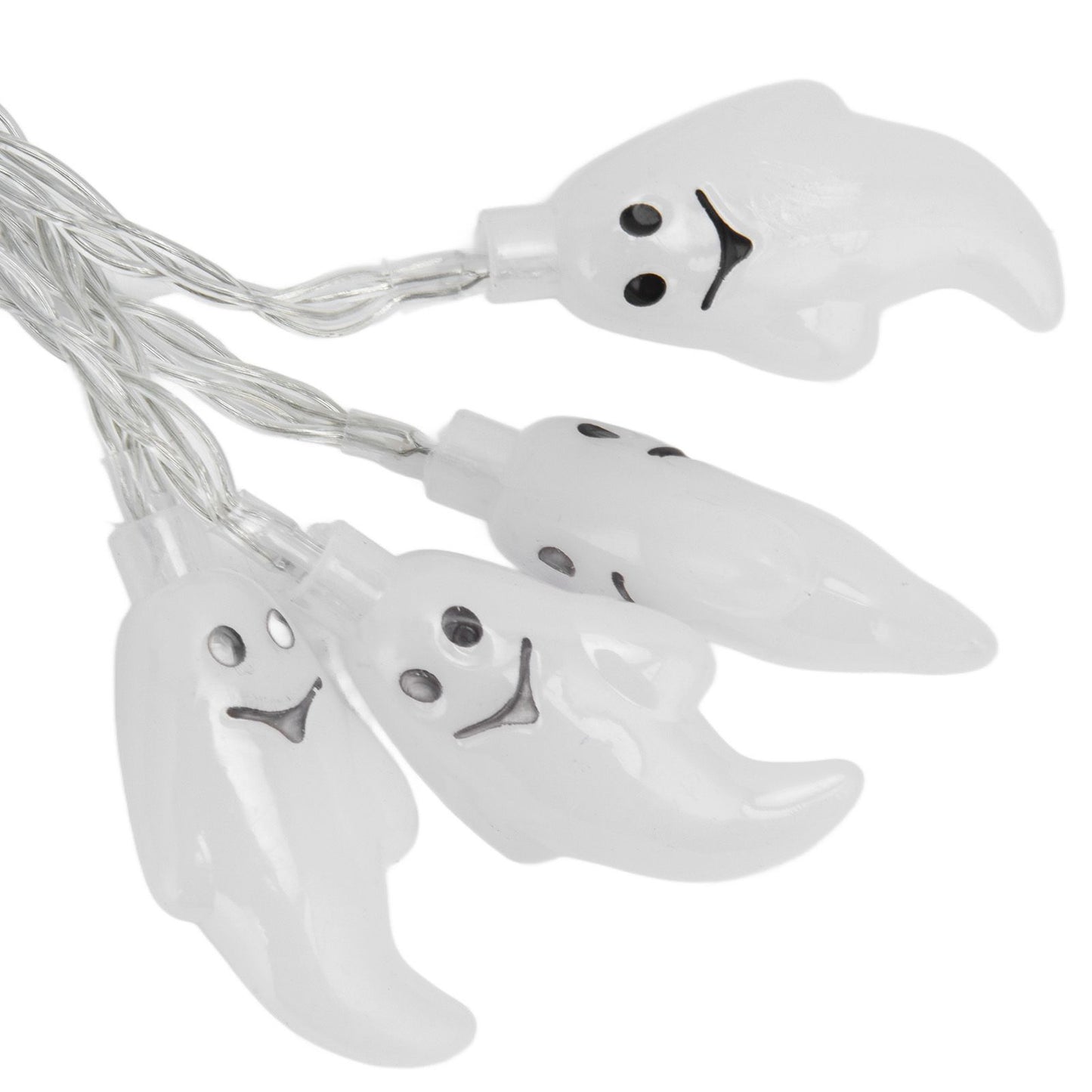 Halloween String Lights 10LED Battery Powered Decorative Ghost String Lamps for Indoor Outdoor Party