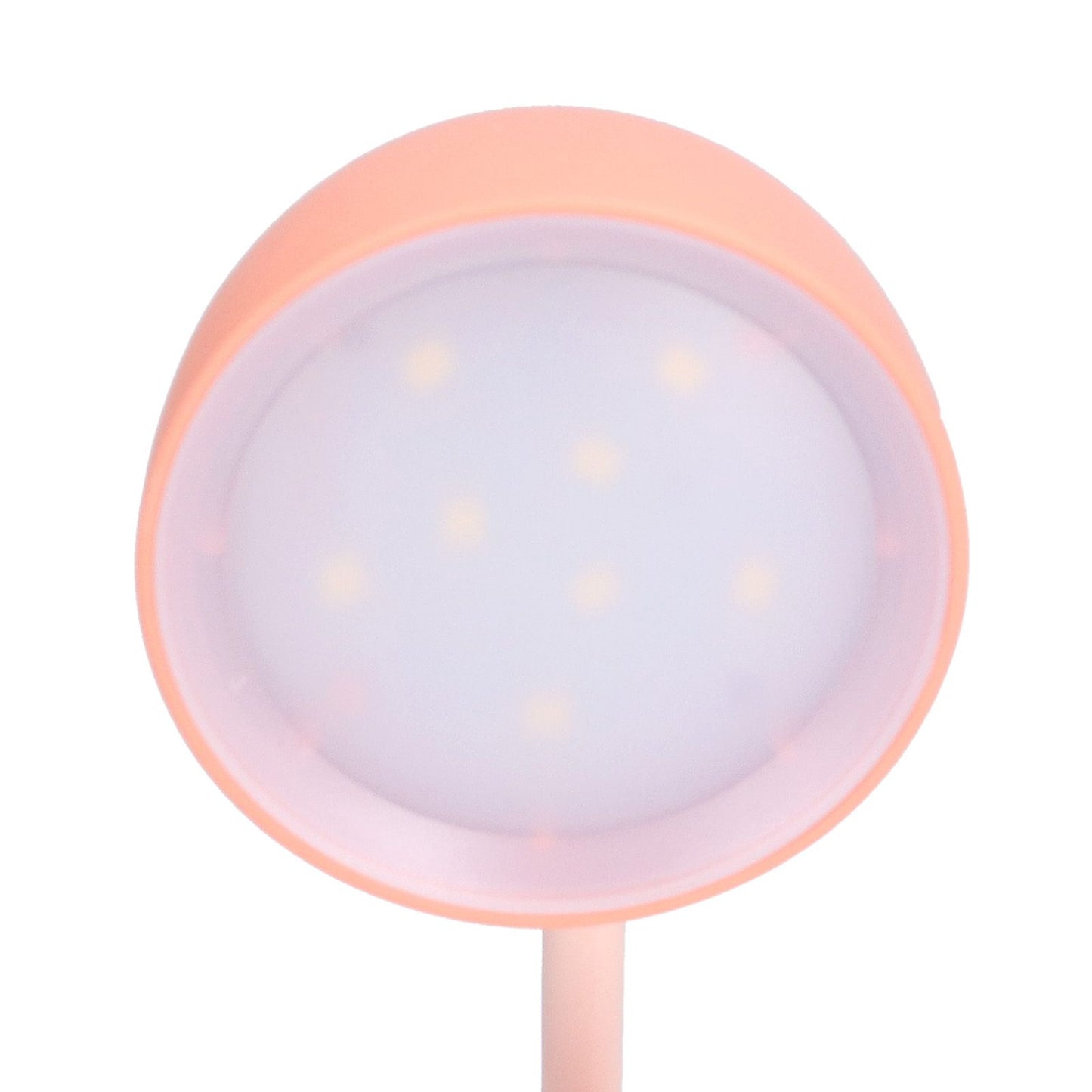 LED Folding Desk Lamp Cartoon Animal Multifunction Table Lamp Pen Holder Pencil Sharpener for Home OfficePink