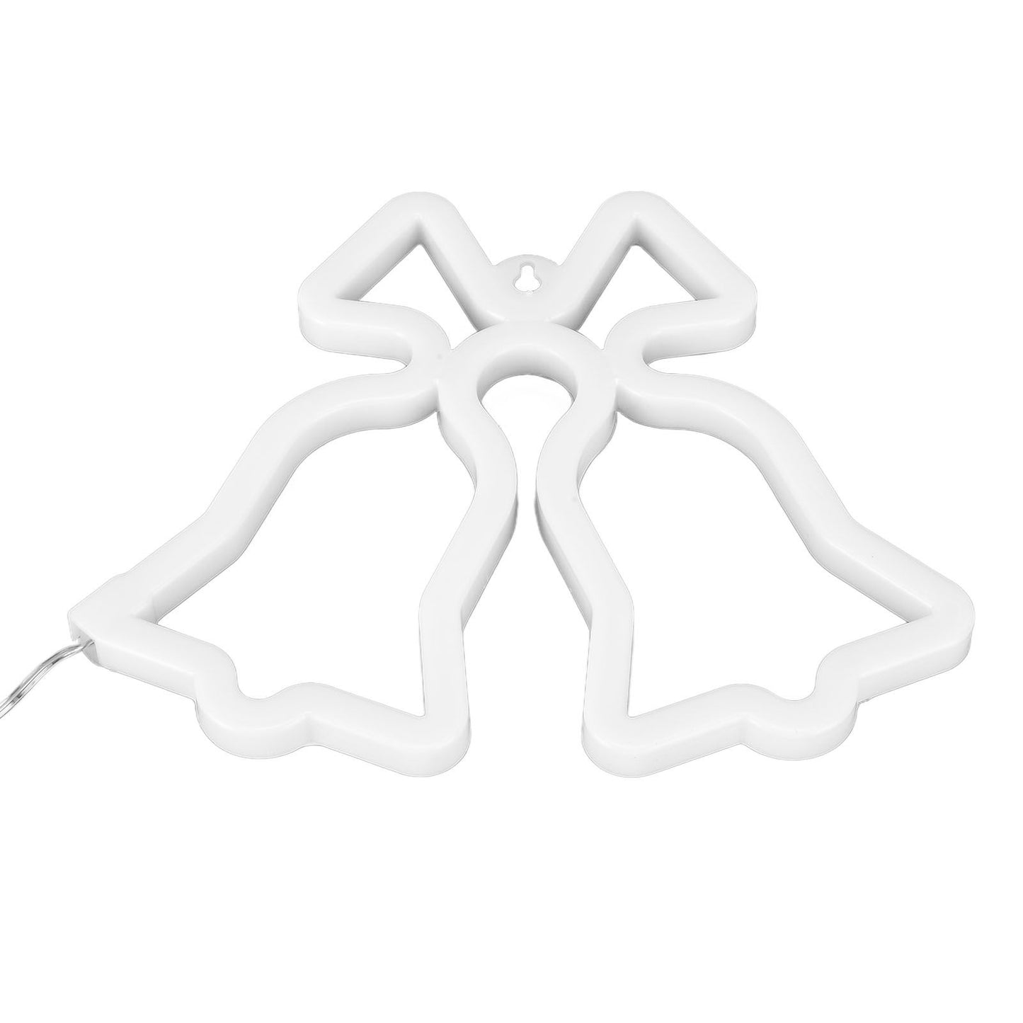 Christmas Neon Light Bell Shape LED Neon Signs for Birthday Party Christmas Decoration Home DecorationWarm White Light