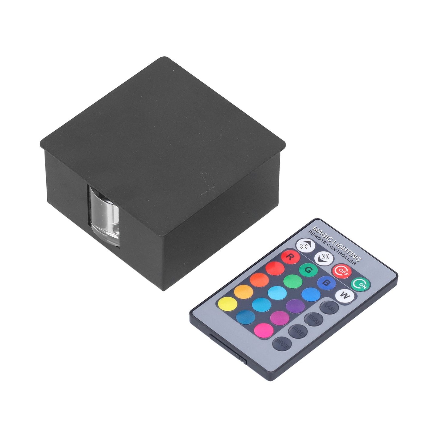 RGB Remote Control Wall Lamp 3W LED Modern Decorative Light for Living Room Hotel Villa KTV
