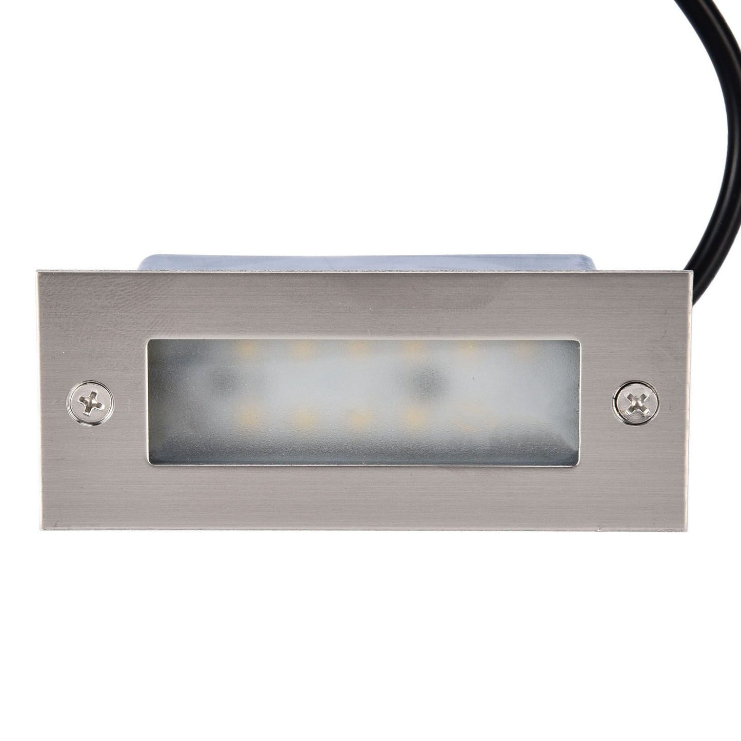 Step Lights Waterproof Stainless Steel Rectangle Landscape Staircase Lights for Indoor Outdoor 110‑220V