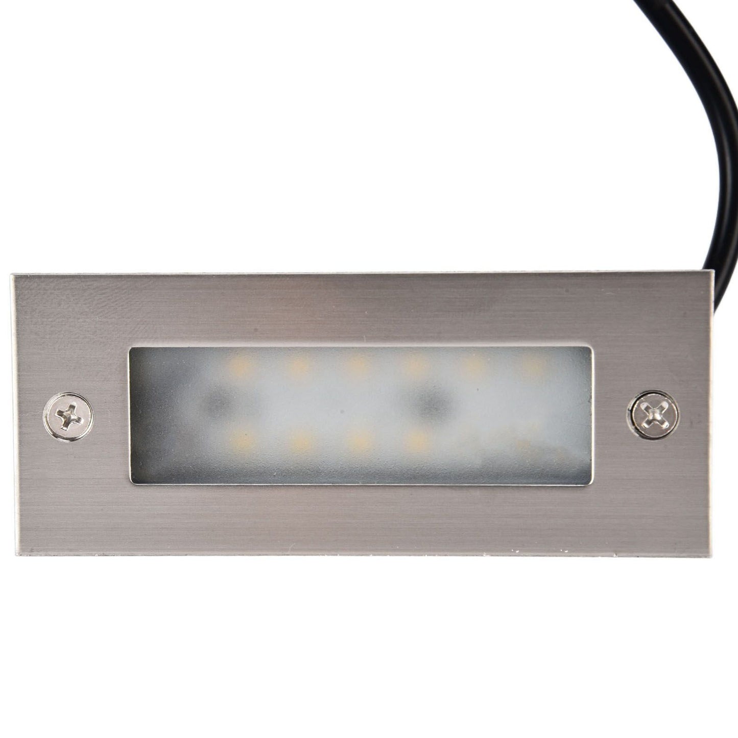 Step Lights Waterproof Stainless Steel Rectangle Landscape Staircase Lights for Indoor Outdoor 110‑220V