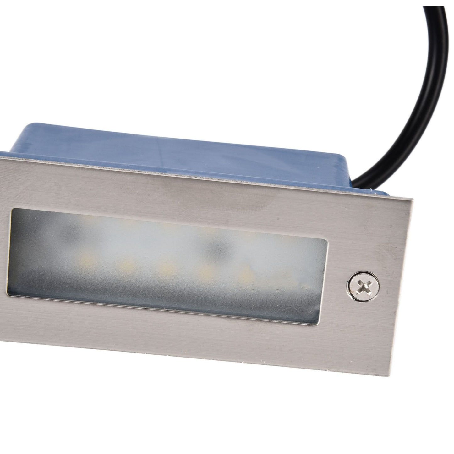 Step Lights Waterproof Stainless Steel Rectangle Landscape Staircase Lights for Indoor Outdoor 110‑220V