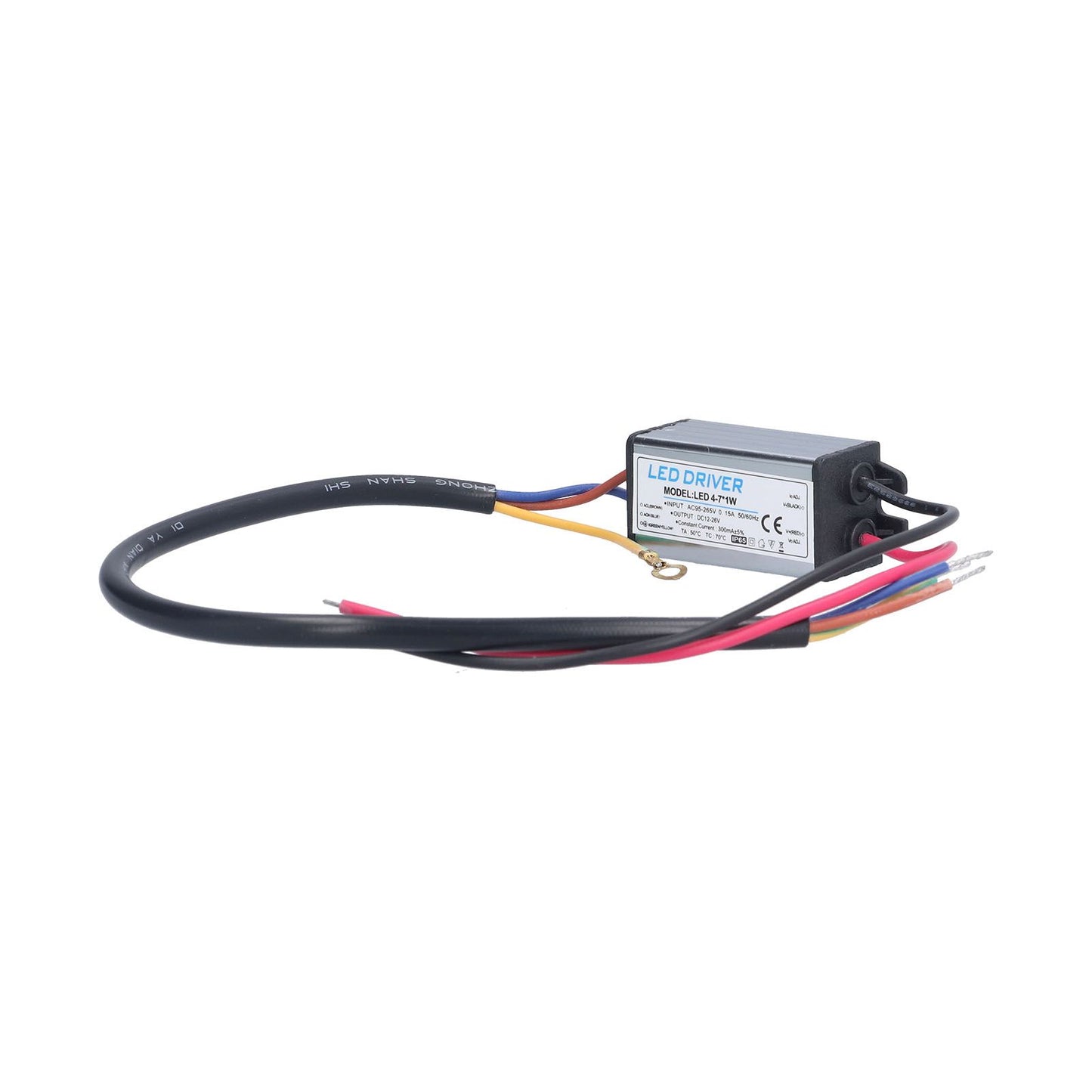 LED Driver AC 95‑265V to DC 12‑26V 300mA Power Supply Lighting Transformer IP65 Protection
