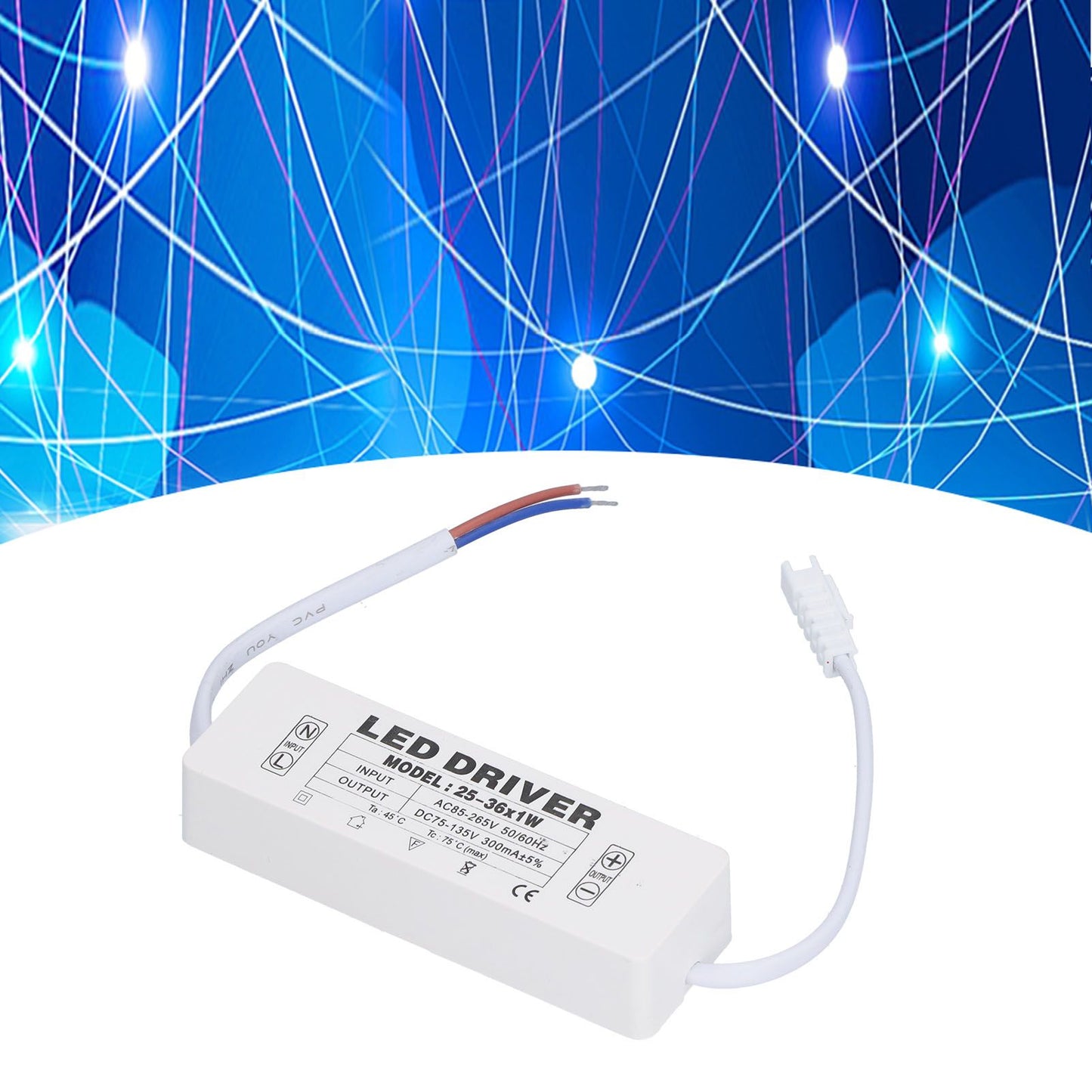 LED Driver Protection Function Good Heat Dissipation Small Size Convenient Use DIY Power Drive Connector for Household