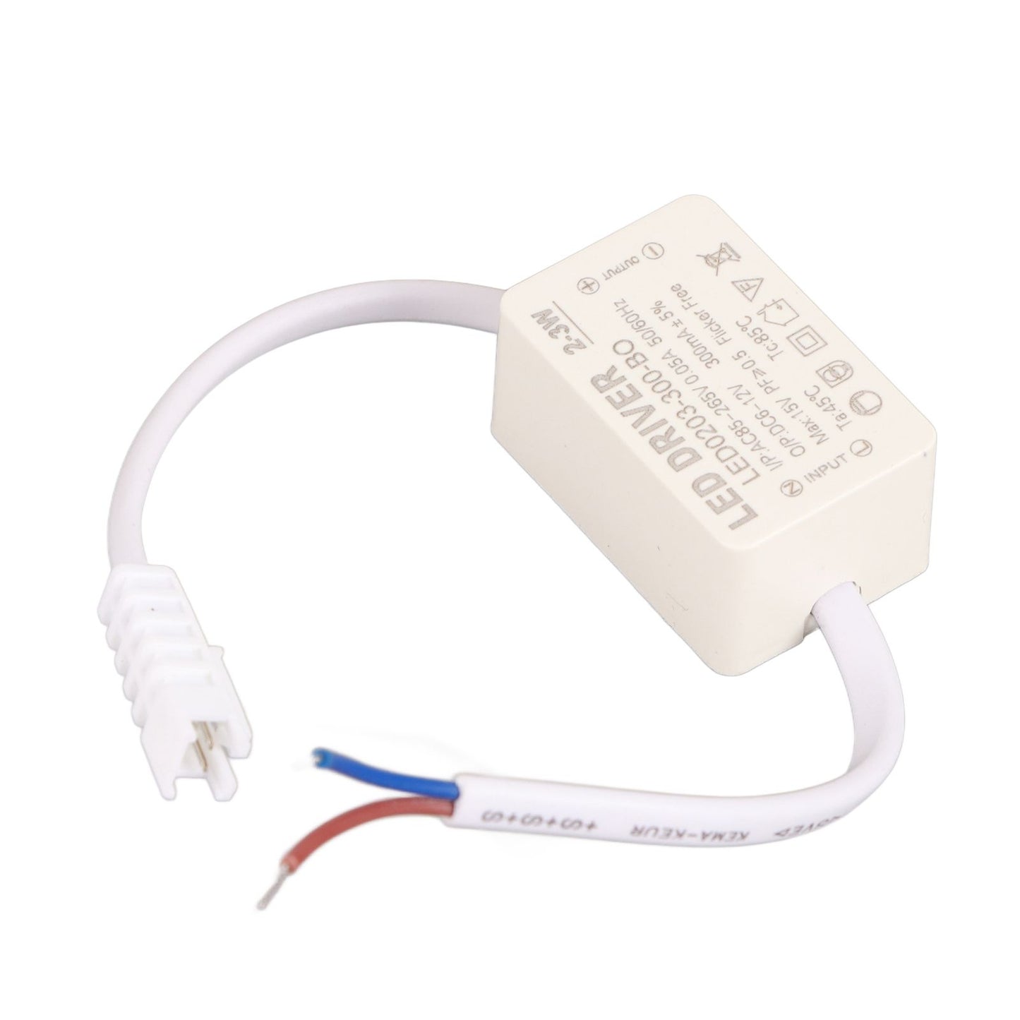 LED Driver Constant Current 300mA High Power AC 85‑265V Output 6‑12V DC Connector for LED Lamp Products