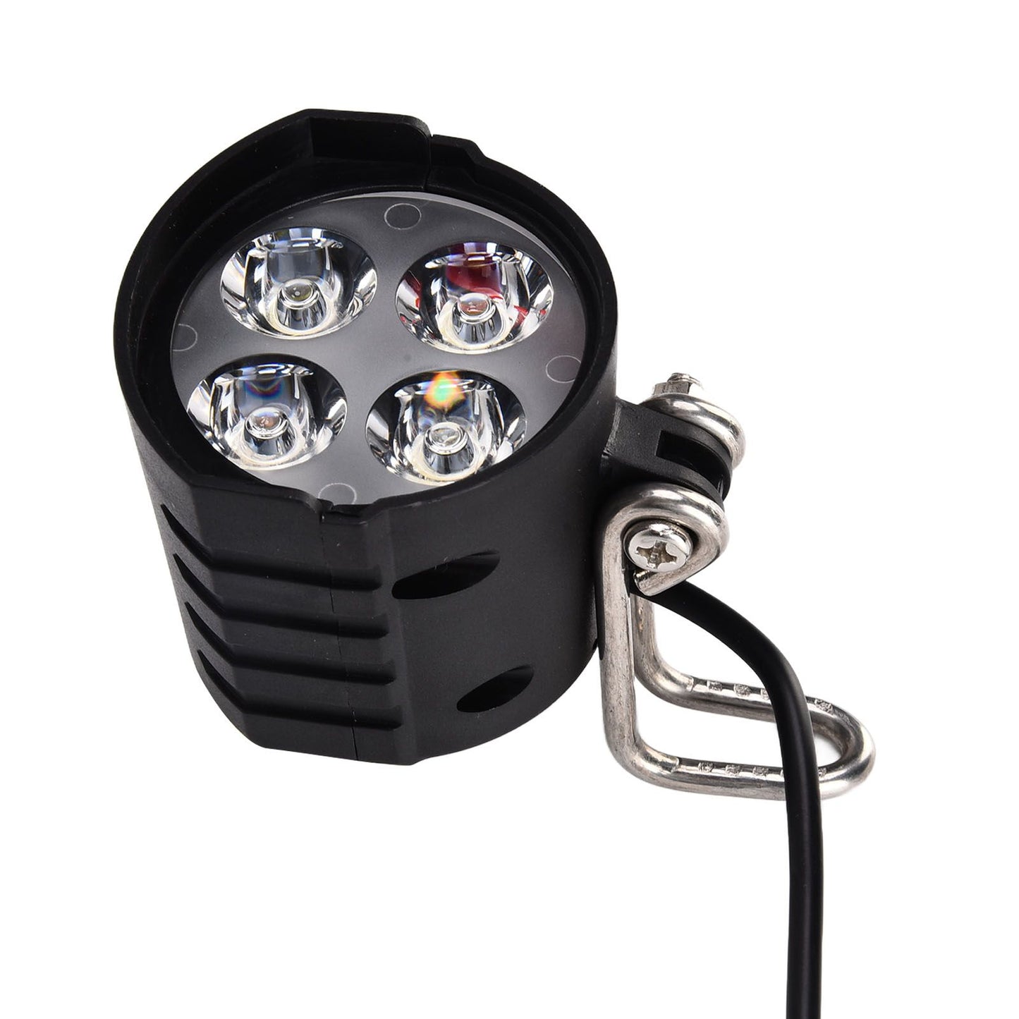 LED Headlights 2 in 1 Motorbike Horn Front Light for Scooter Electric Car Motorcycle 12-80V